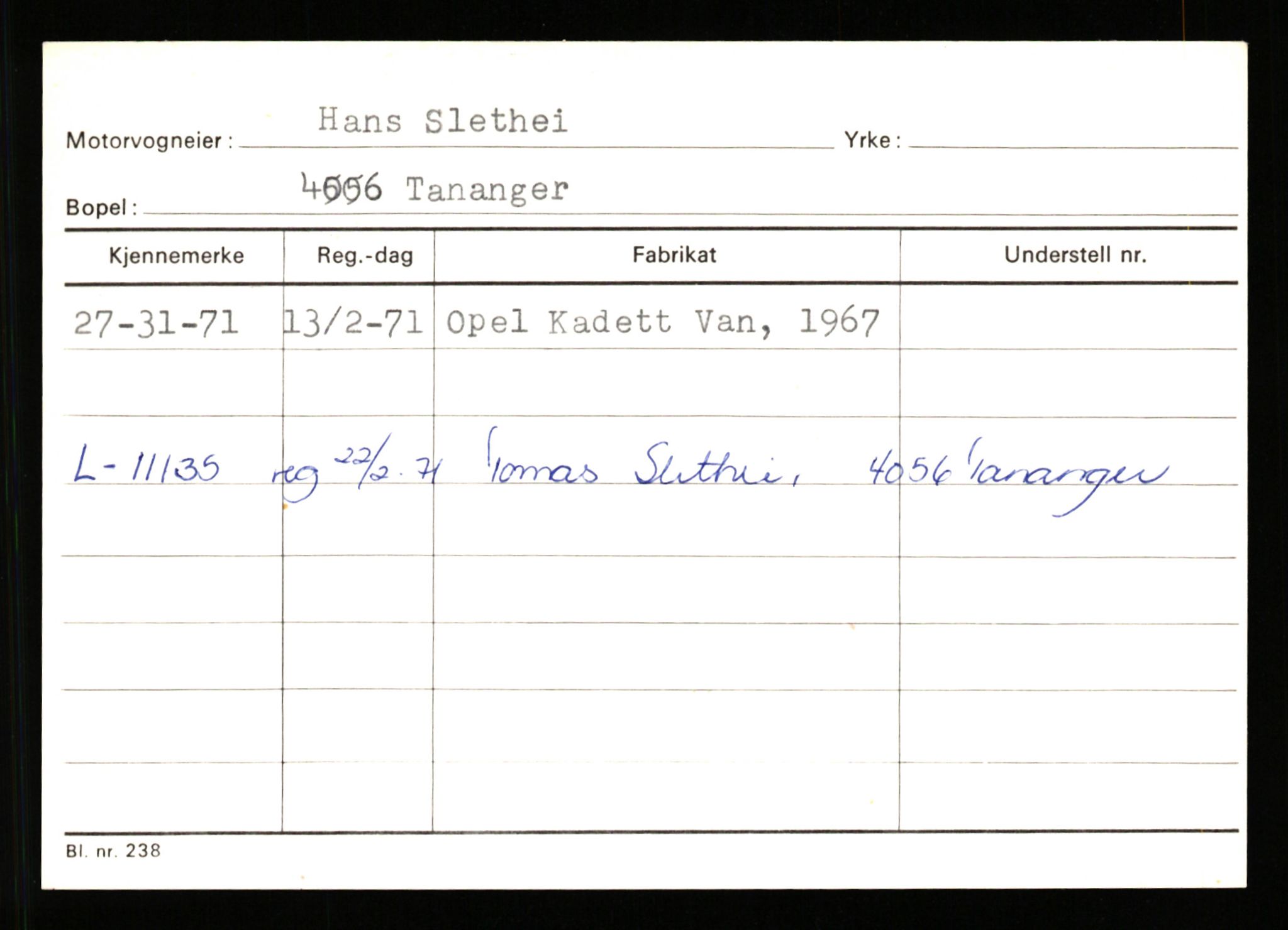 Stavanger trafikkstasjon, AV/SAST-A-101942/0/G/L0011: Registreringsnummer: 240000 - 363477, 1930-1971, p. 1013