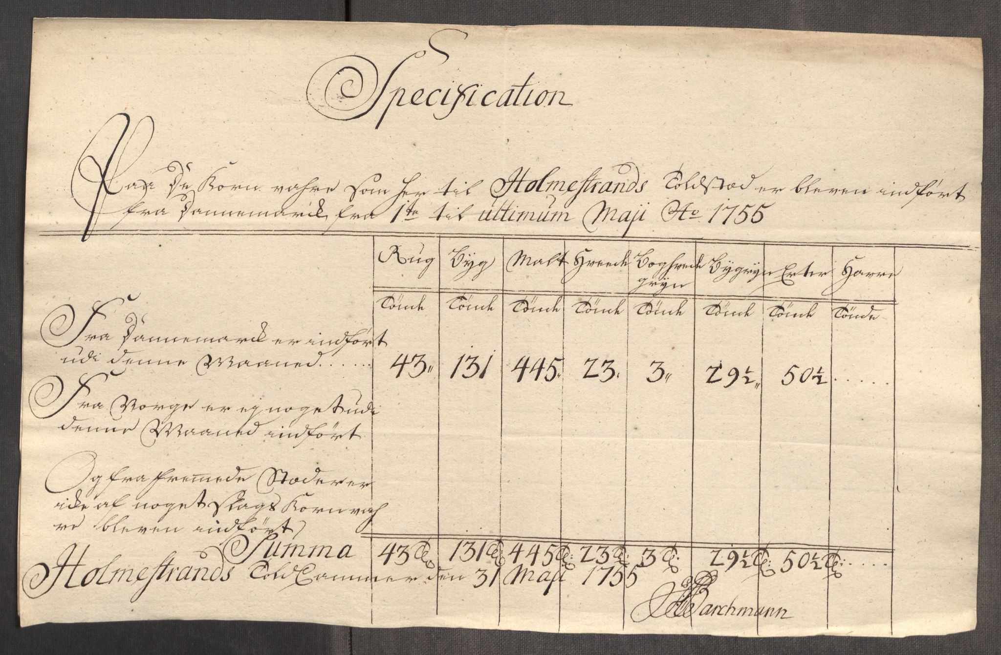 Rentekammeret inntil 1814, Realistisk ordnet avdeling, AV/RA-EA-4070/Oe/L0005: [Ø1]: Priskuranter, 1753-1757, p. 457