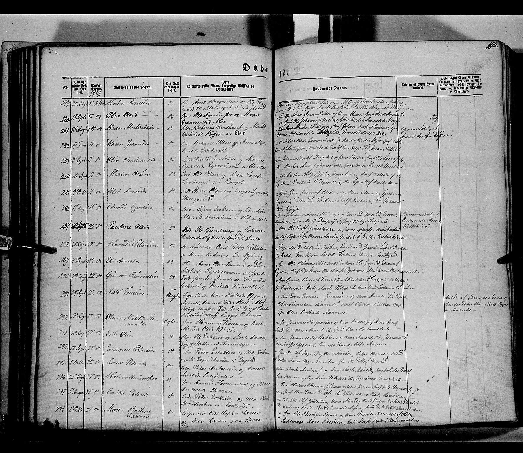 Grue prestekontor, AV/SAH-PREST-036/H/Ha/Haa/L0008: Parish register (official) no. 8, 1847-1858, p. 105