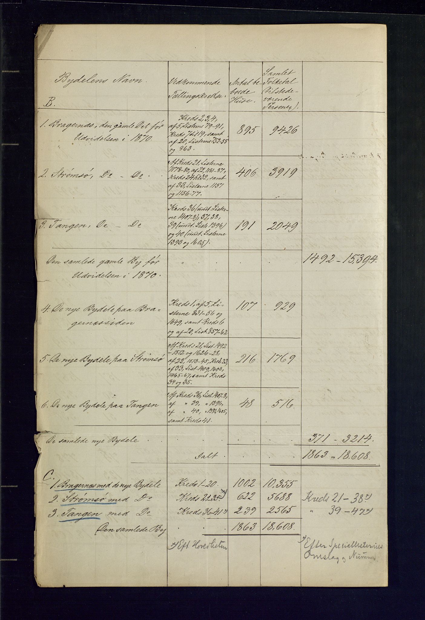 SAKO, 1875 census for 0602 Drammen, 1875, p. 107