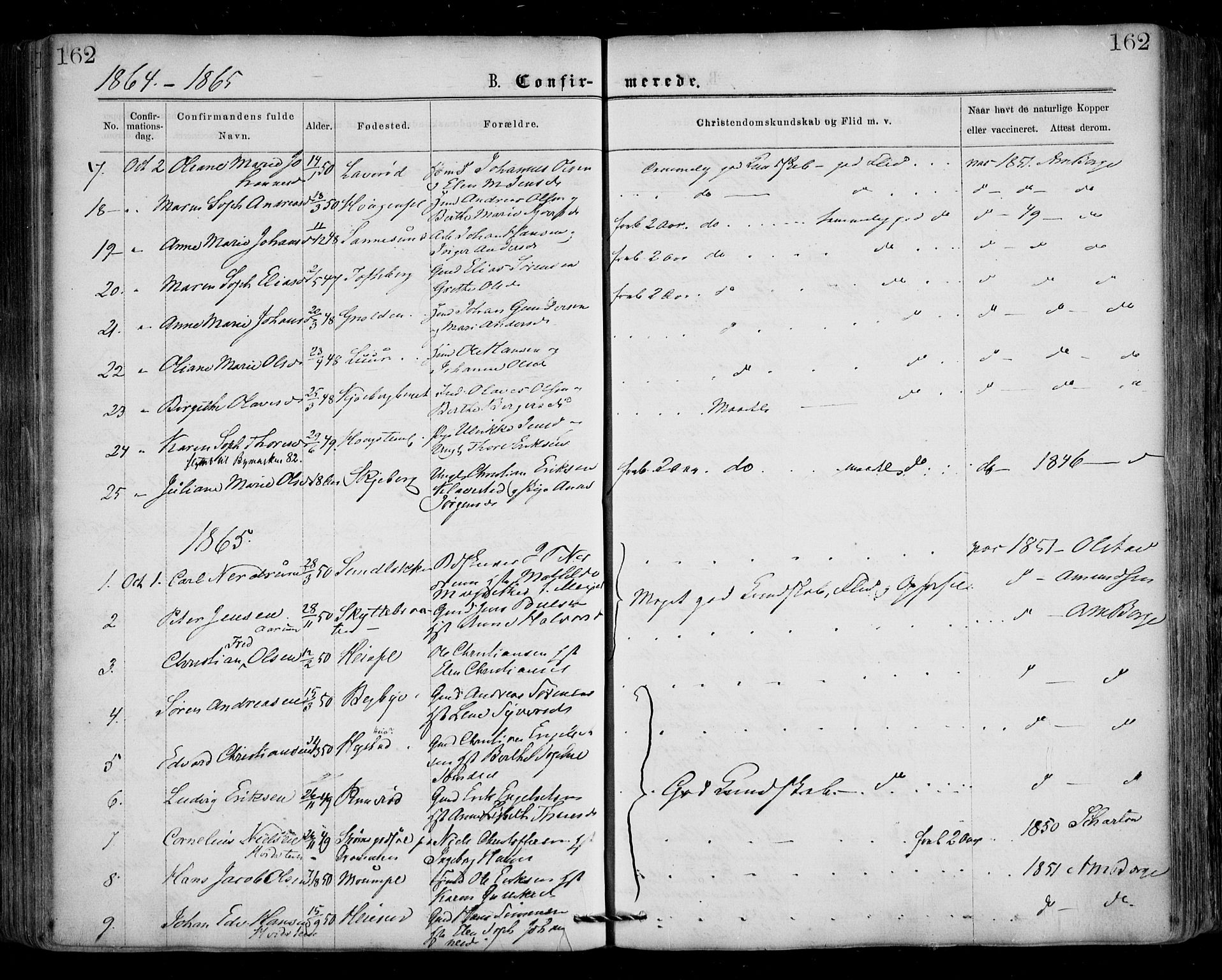 Borge prestekontor Kirkebøker, AV/SAO-A-10903/F/Fa/L0006: Parish register (official) no. I 6, 1861-1874, p. 162