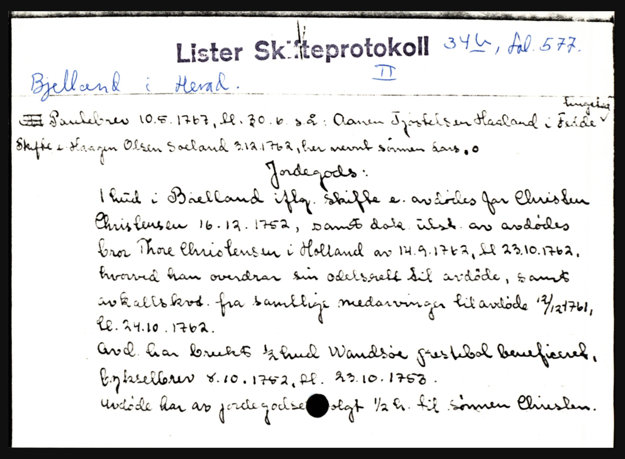Lister sorenskriveri, AV/SAK-1221-0003/H, p. 2243