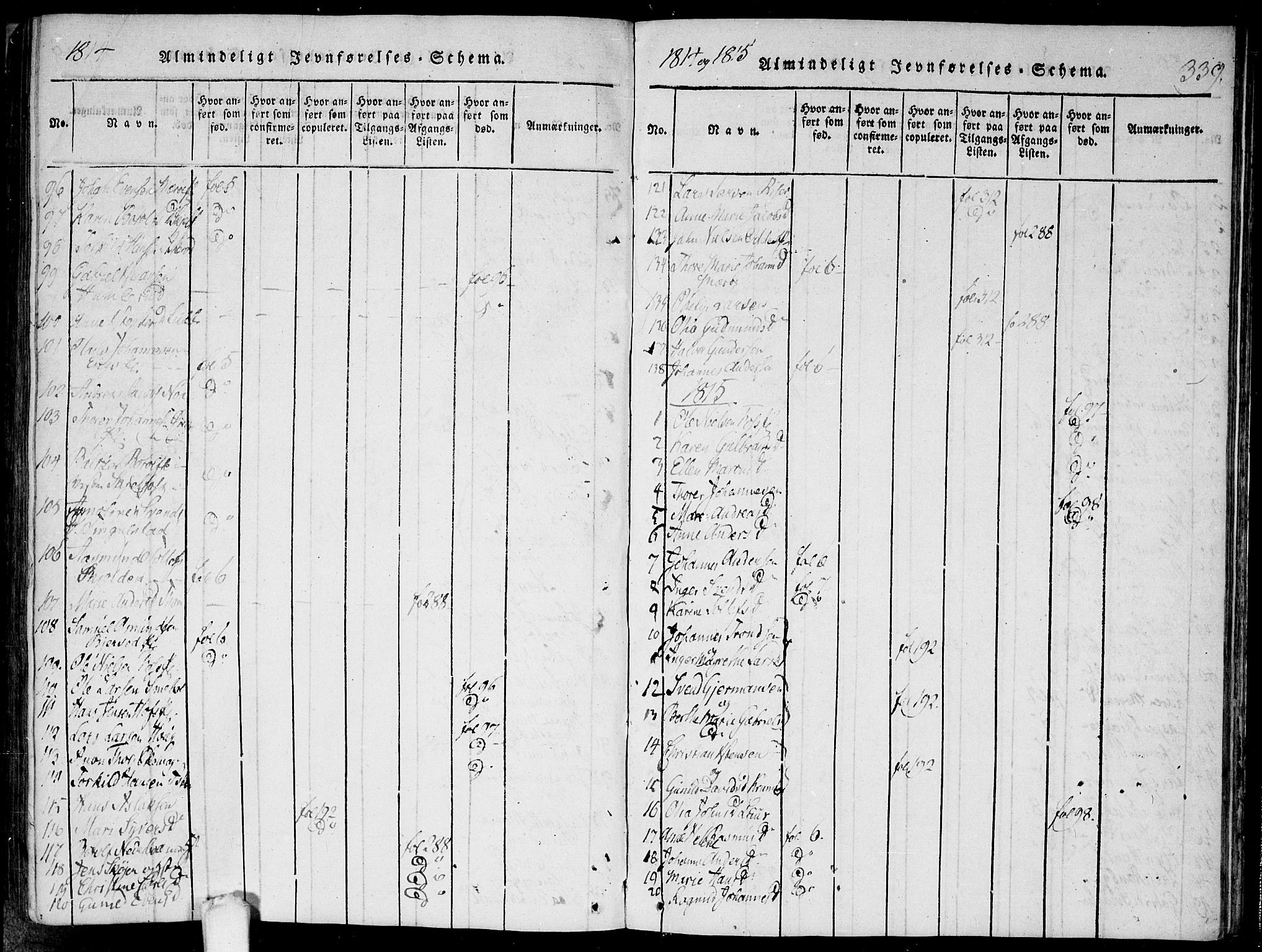 Hobøl prestekontor Kirkebøker, SAO/A-2002/F/Fa/L0002: Parish register (official) no. I 2, 1814-1841, p. 339