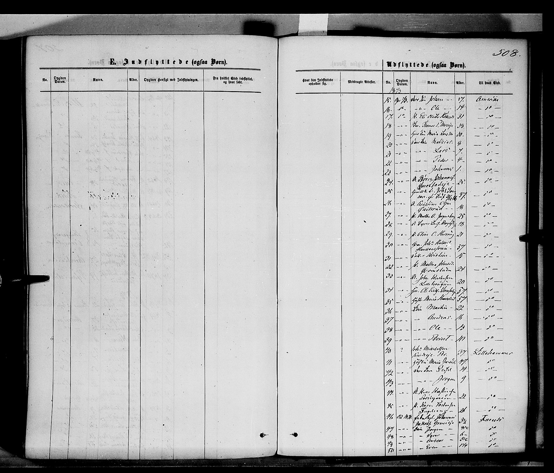 Ringsaker prestekontor, AV/SAH-PREST-014/K/Ka/L0011: Parish register (official) no. 11, 1870-1878, p. 508