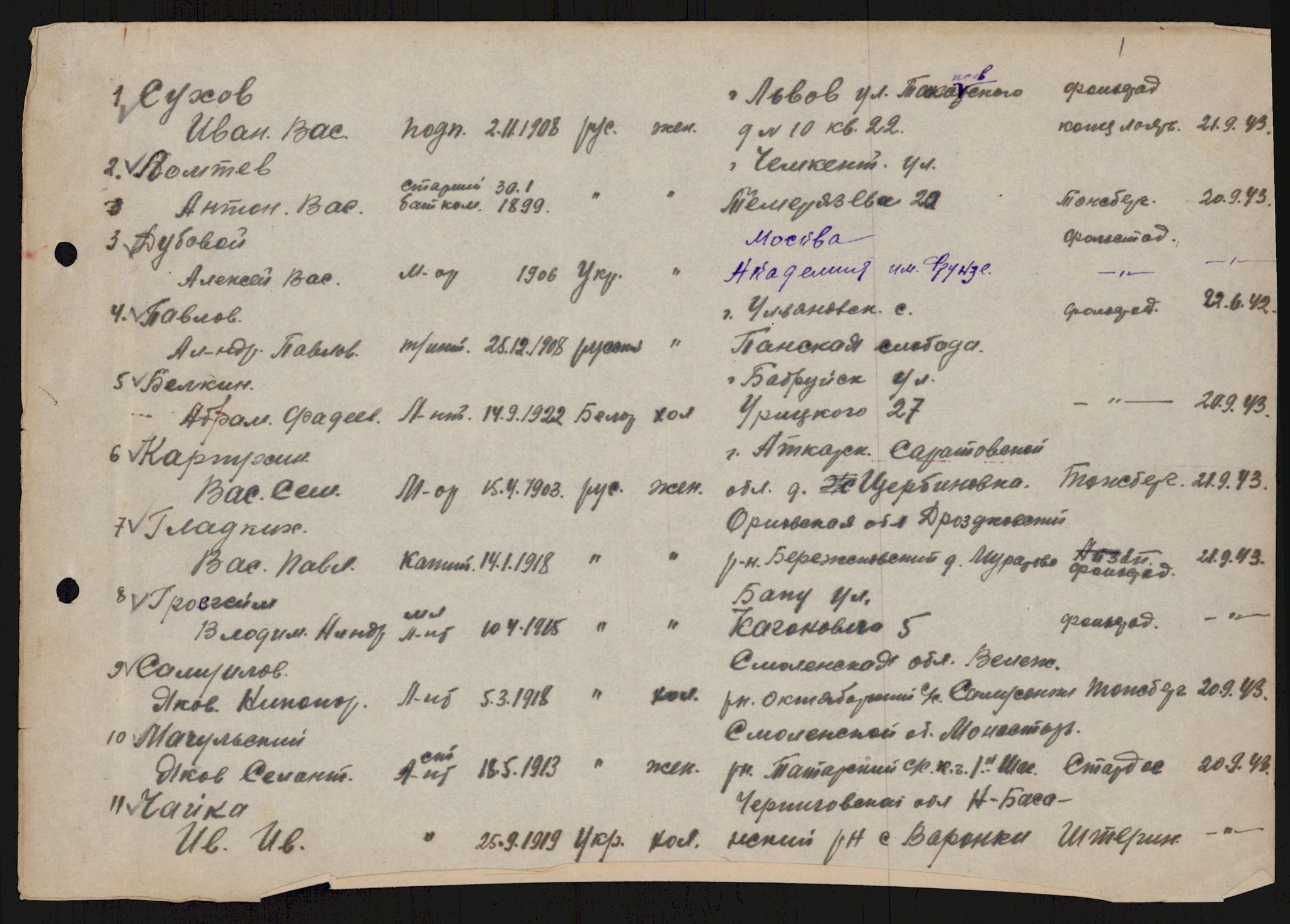 Flyktnings- og fangedirektoratet, Repatrieringskontoret, AV/RA-S-1681/D/Db/L0018: Displaced Persons (DPs) og sivile tyskere, 1945-1948, p. 3