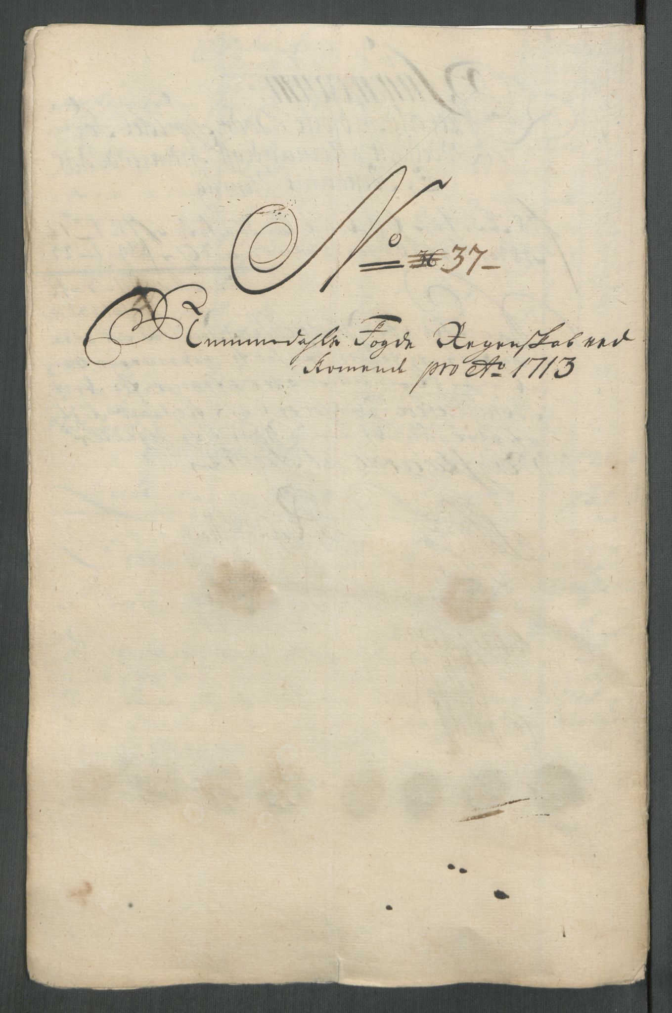 Rentekammeret inntil 1814, Reviderte regnskaper, Fogderegnskap, RA/EA-4092/R64/L4434: Fogderegnskap Namdal, 1713, p. 236