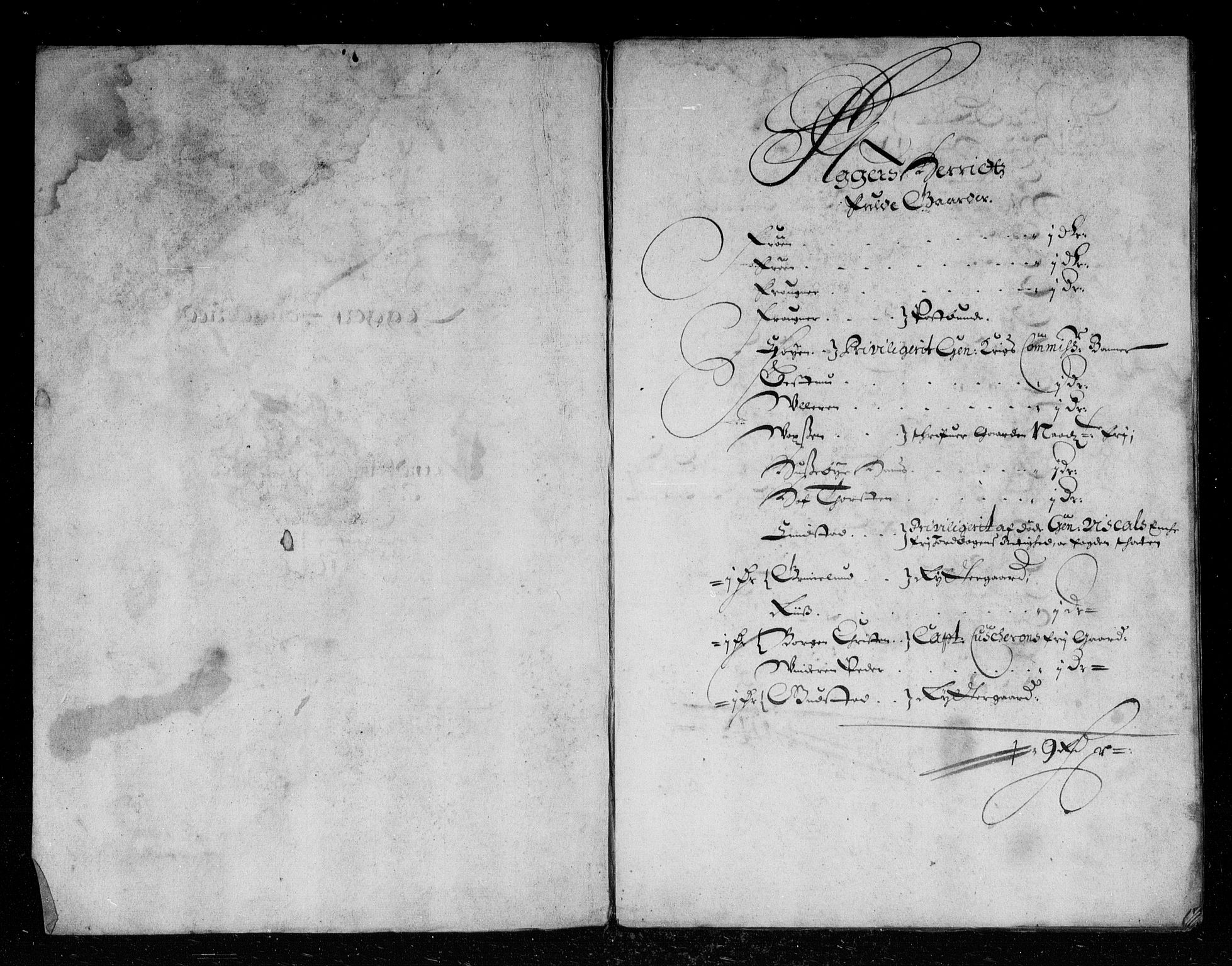 Rentekammeret inntil 1814, Reviderte regnskaper, Stiftamtstueregnskaper, Landkommissariatet på Akershus og Akershus stiftamt, AV/RA-EA-5869/R/Rb/L0040: Akershus stiftamt, 1666