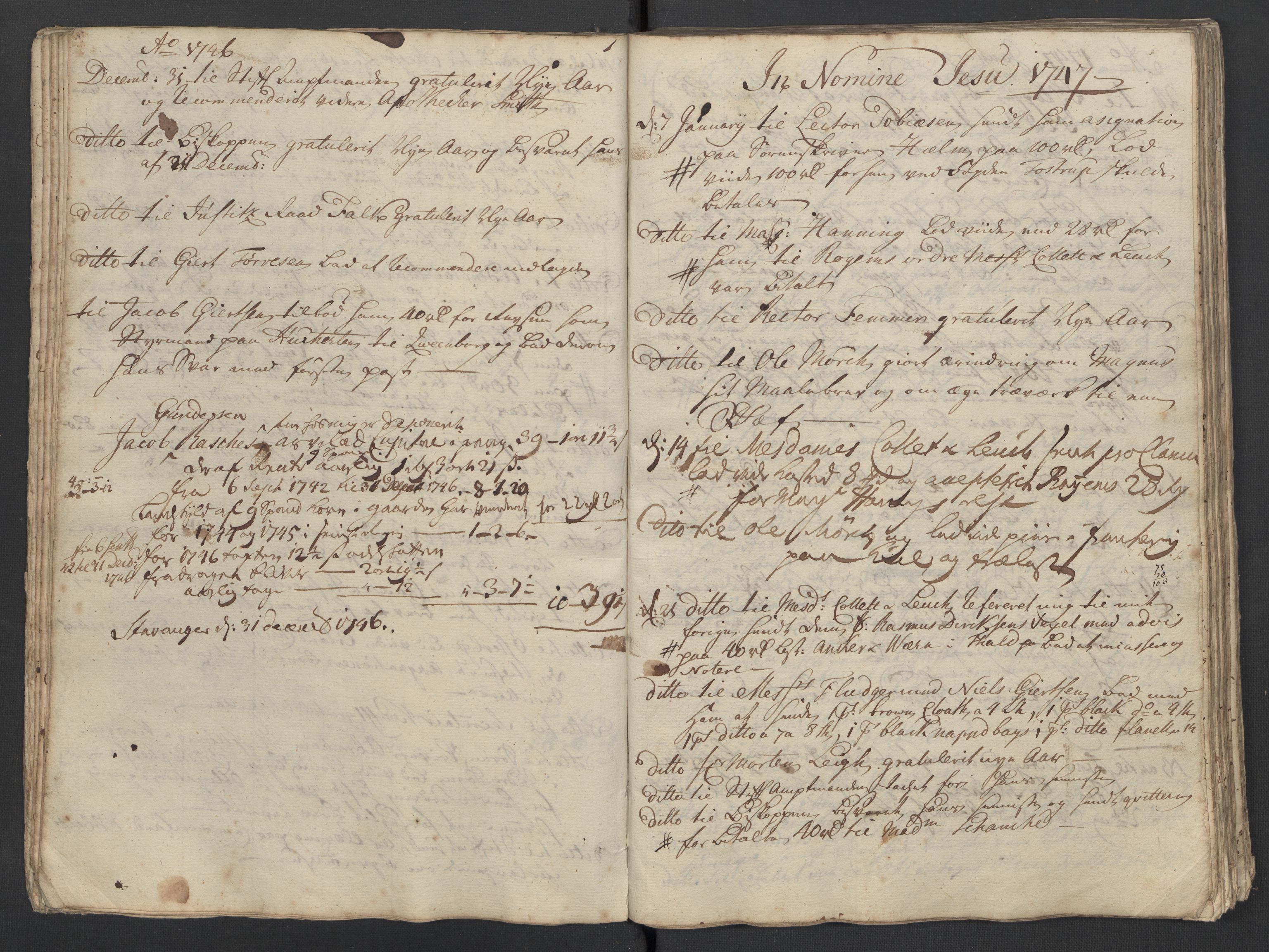 Pa 0119 - Smith, Lauritz Andersen og Lauritz Lauritzen, SAST/A-100231/O/L0001: Kopibøker m.m., 1746-1755, p. 33