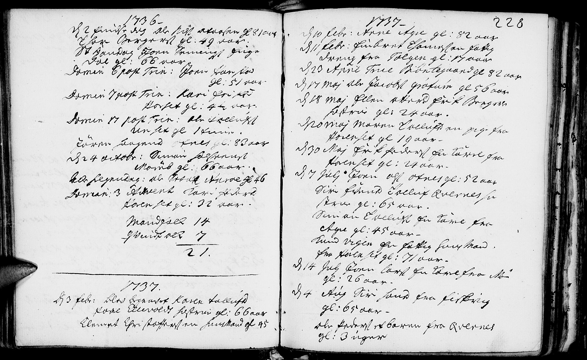 Rendalen prestekontor, SAH/PREST-054/H/Ha/Haa/L0001: Parish register (official) no. 1, 1733-1787, p. 228