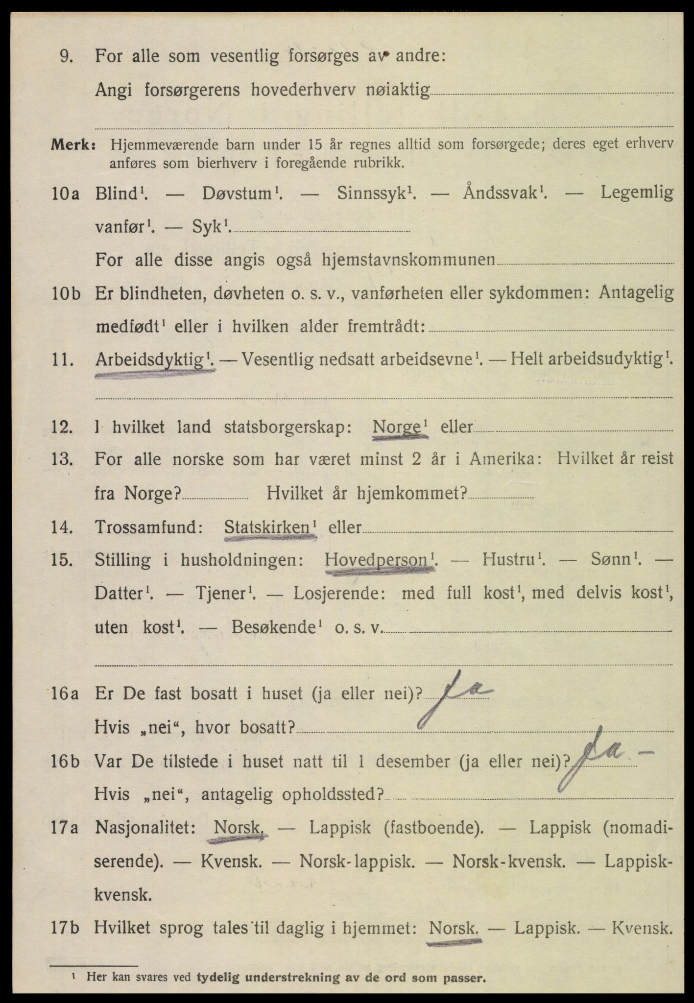 SAT, 1920 census for Nærøy, 1920, p. 4734