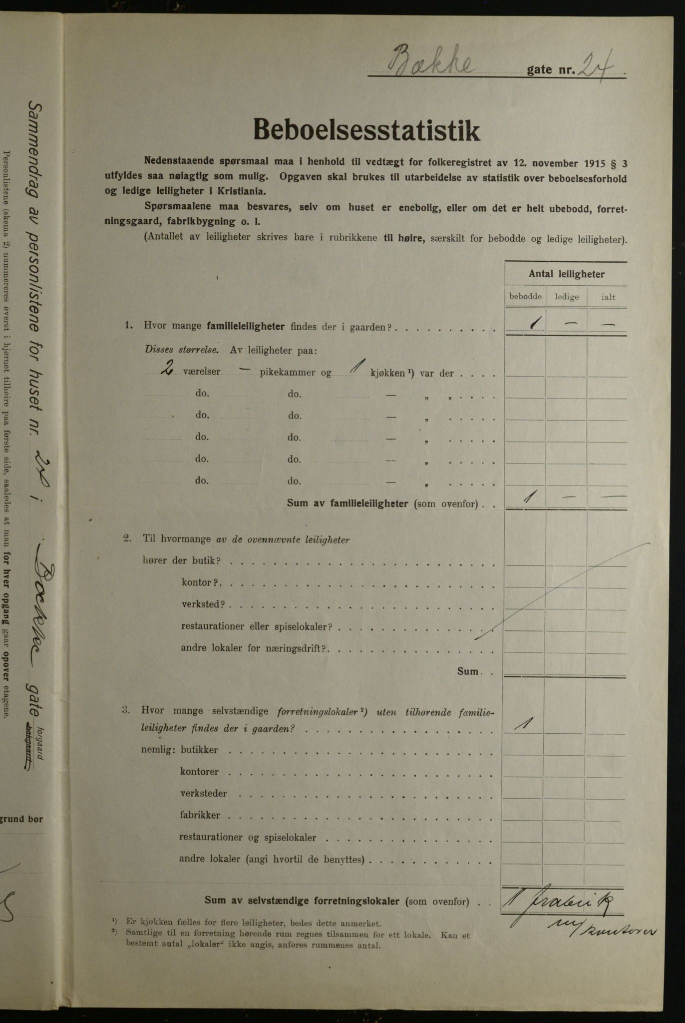 OBA, Municipal Census 1923 for Kristiania, 1923, p. 12475