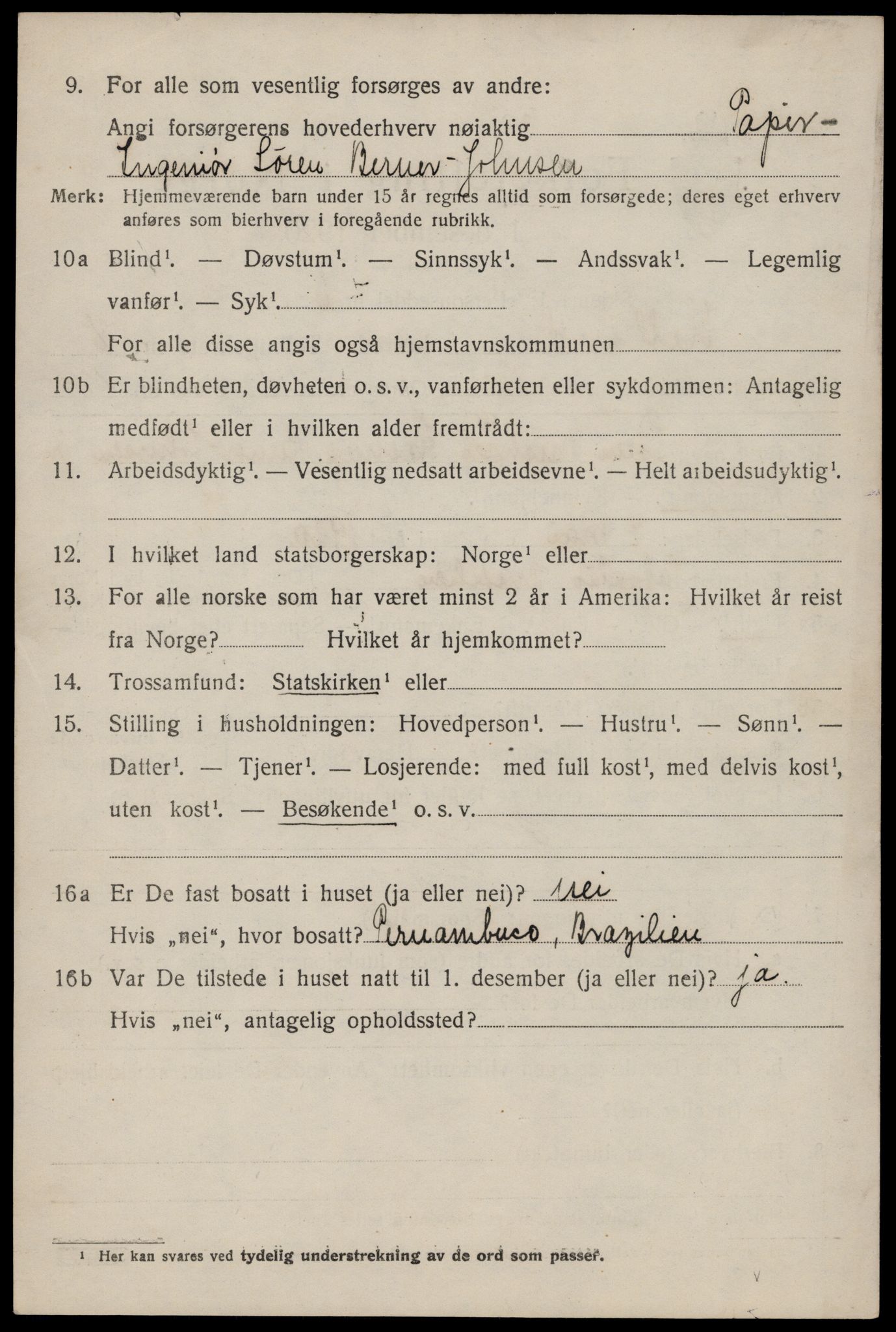 SAST, 1920 census for Hetland, 1920, p. 17712