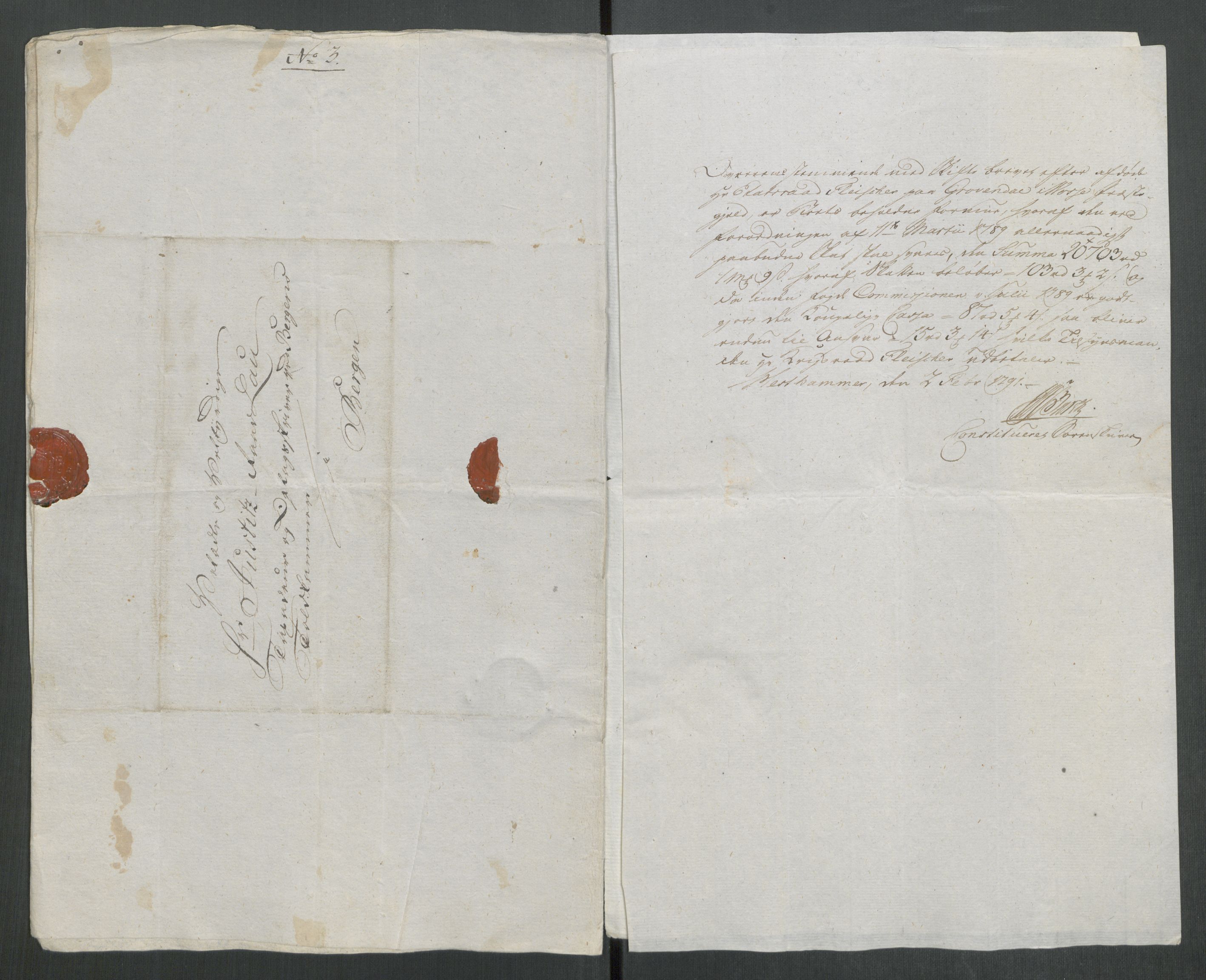 Rentekammeret inntil 1814, Reviderte regnskaper, Mindre regnskaper, AV/RA-EA-4068/Rf/Rfe/L0028: Nedre Romerike fogderi. Nedre Telemark og Bamle fogderi, Nordhordland og Voss fogderi, 1789, p. 362