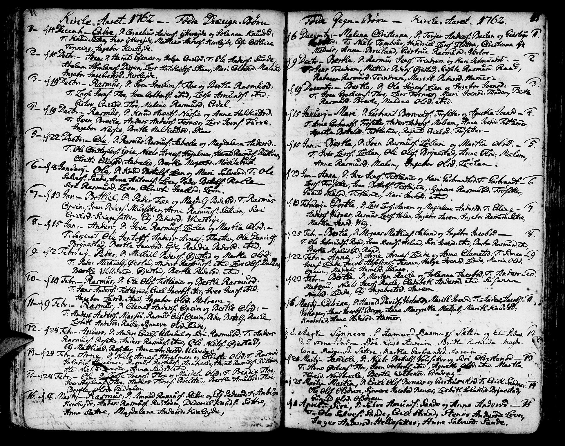 Innvik sokneprestembete, SAB/A-80501: Parish register (official) no. A 1, 1750-1816, p. 45