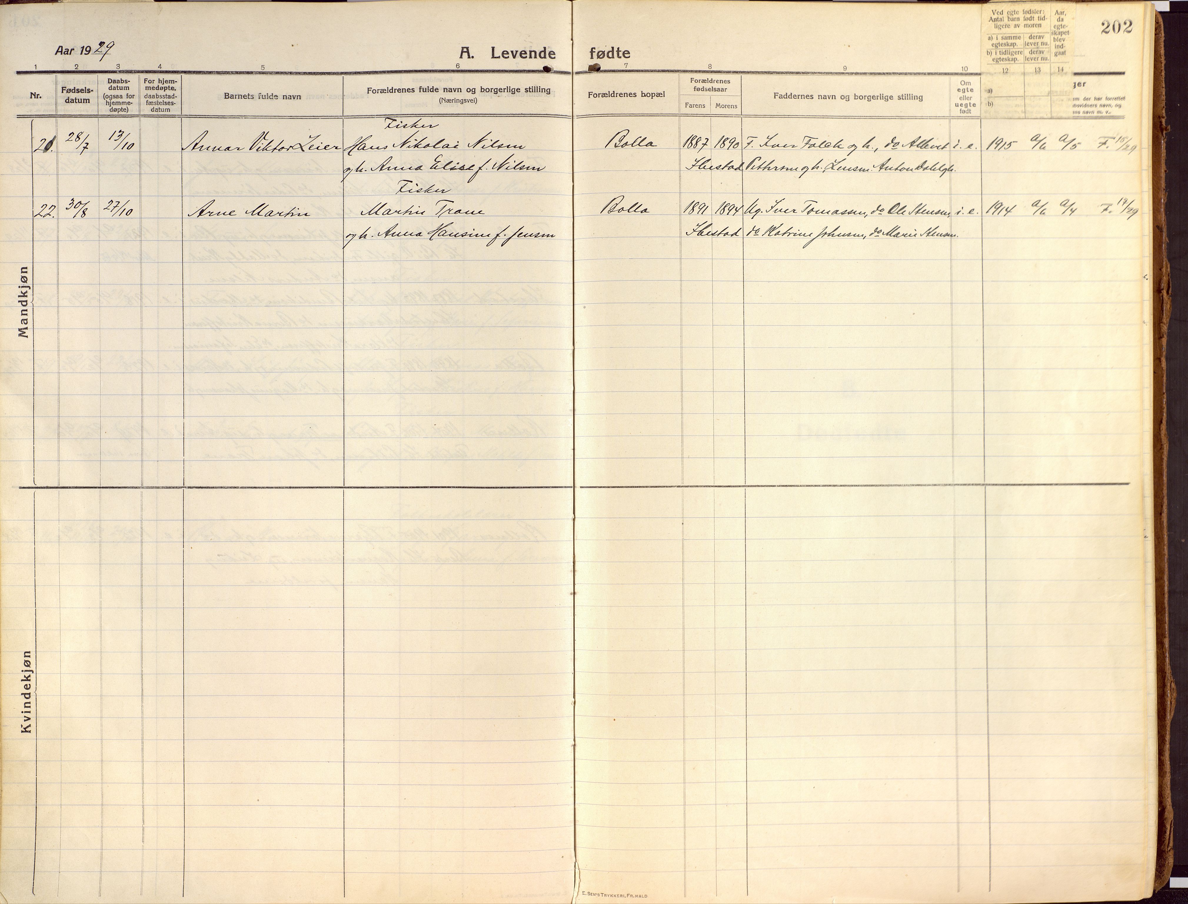 Ibestad sokneprestembete, SATØ/S-0077/H/Ha/Haa/L0018kirke: Parish register (official) no. 18, 1915-1929, p. 202