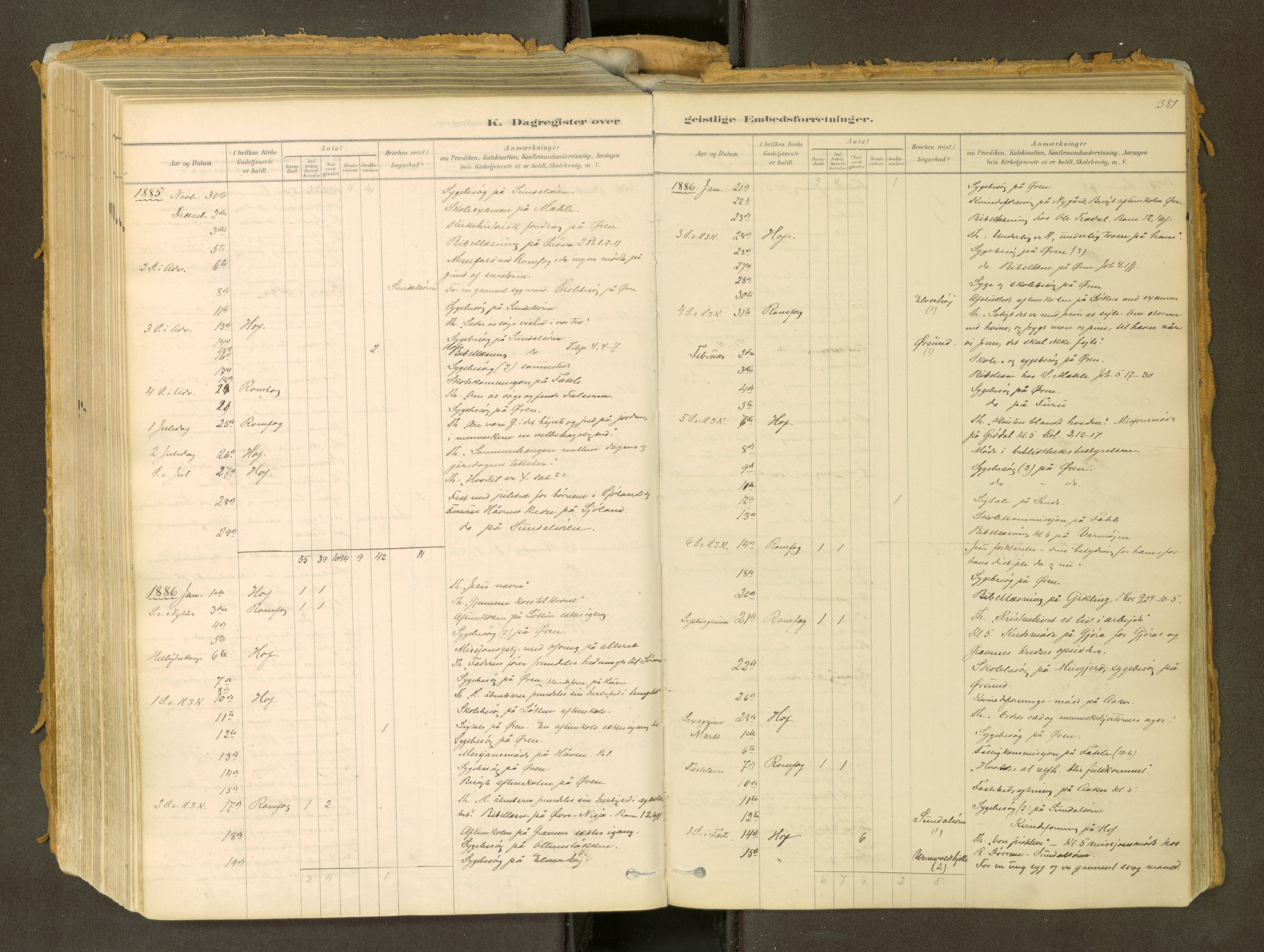 Sunndal sokneprestkontor, SAT/A-1085/1/I/I1/I1a: Parish register (official) no. 2, 1877-1914, p. 381