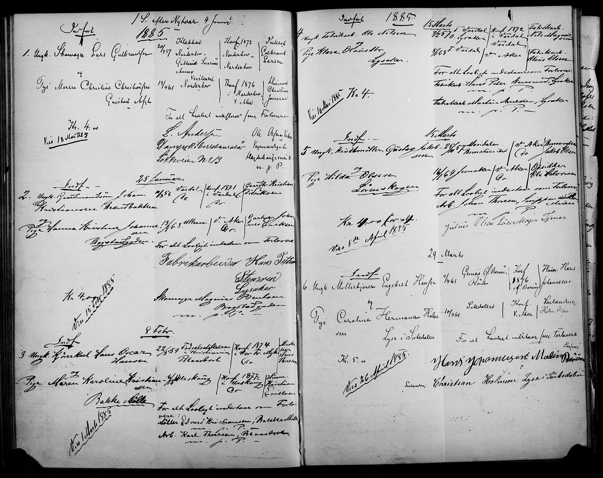 Vestre Aker prestekontor Kirkebøker, SAO/A-10025/H/Ha/L0002: Banns register no. 2, 1878-1898