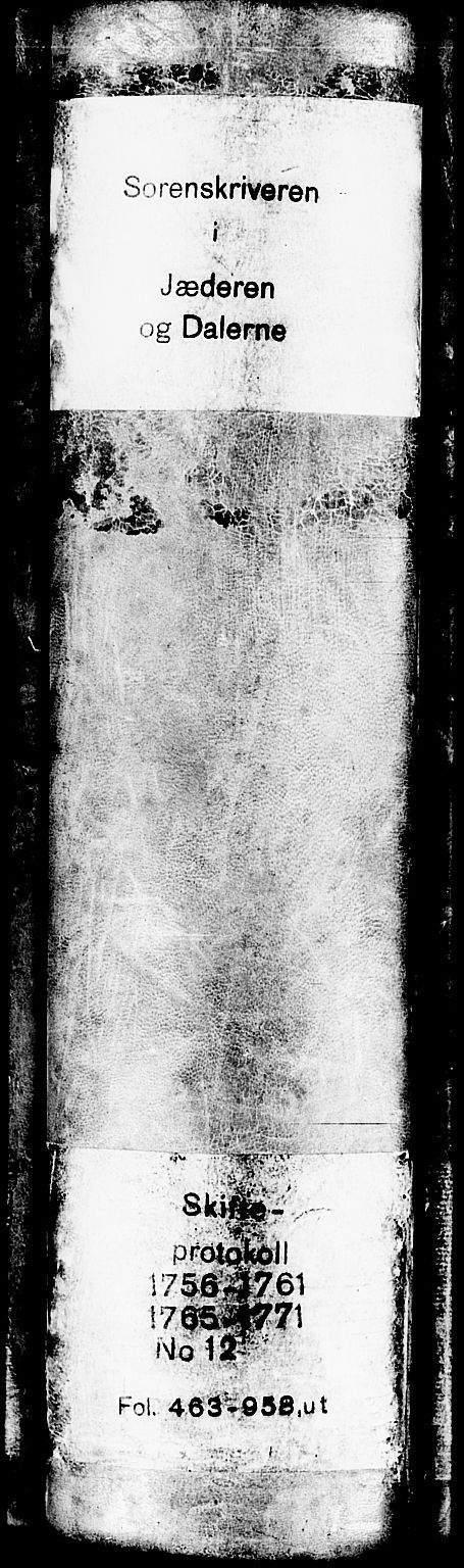 Jæren og Dalane sorenskriveri, AV/SAST-A-100306/5/50BA/L0012B: SKIFTEPROTOKOLL <463-956>, 1767-1771