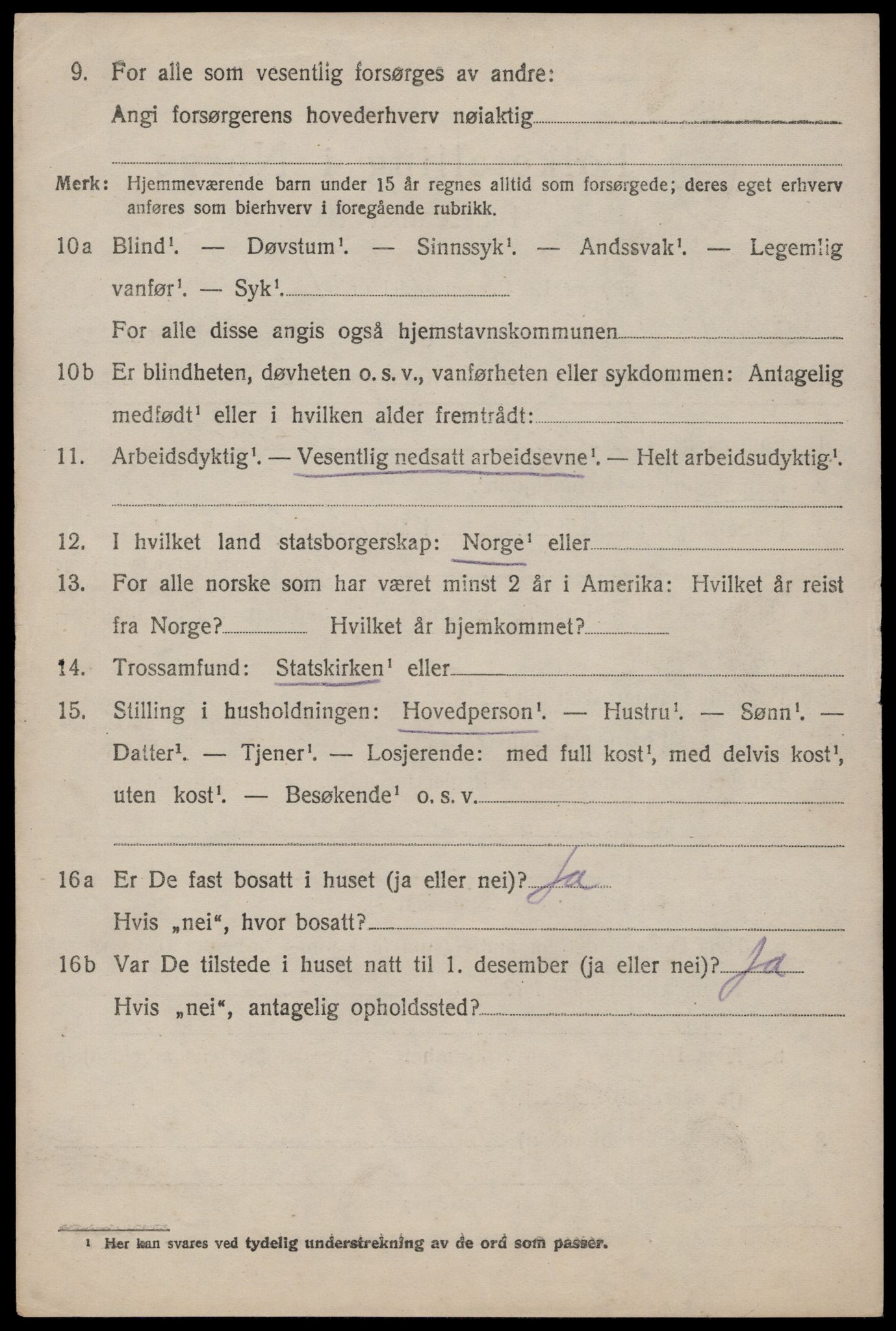 SAST, 1920 census for Strand, 1920, p. 7508