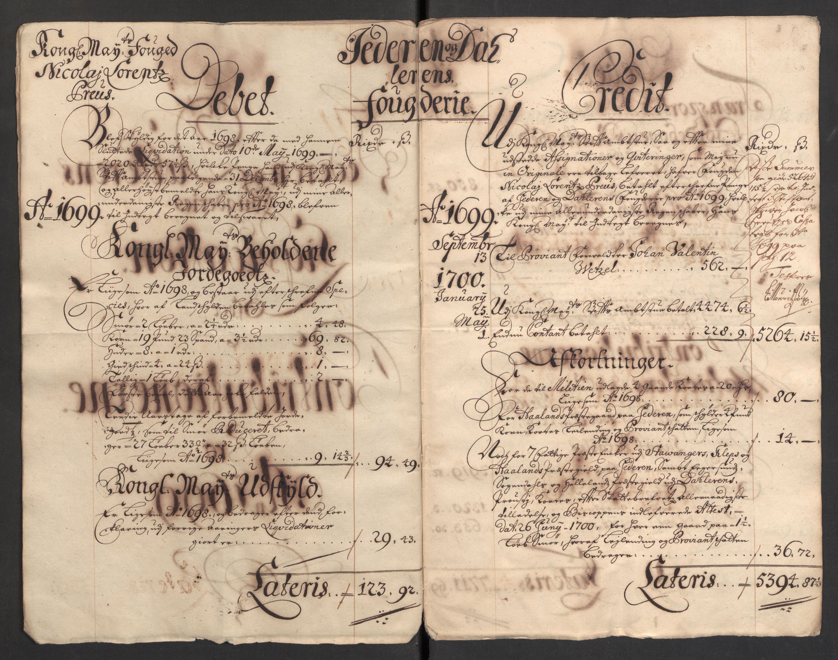 Rentekammeret inntil 1814, Reviderte regnskaper, Fogderegnskap, AV/RA-EA-4092/R46/L2730: Fogderegnskap Jæren og Dalane, 1699, p. 14