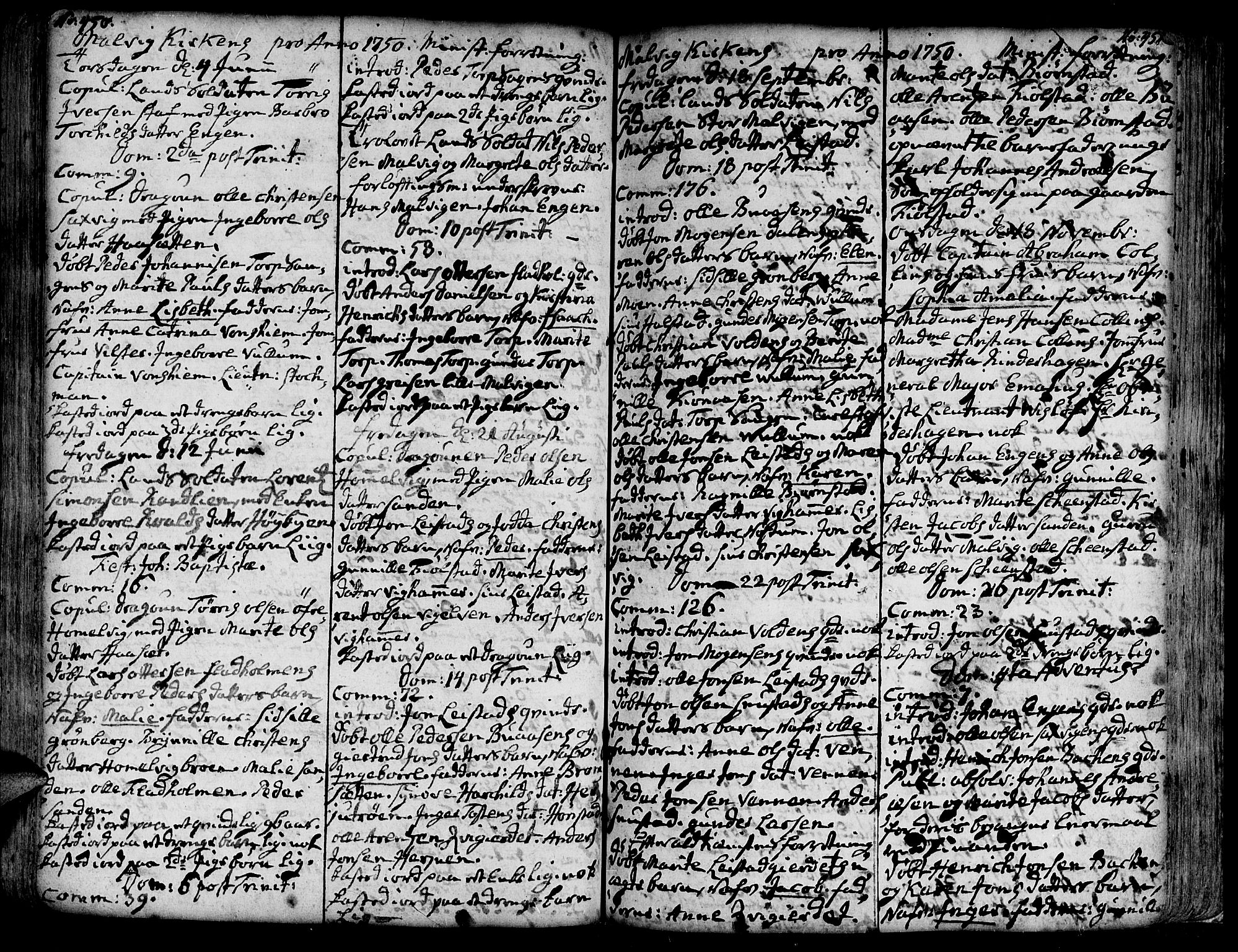 Ministerialprotokoller, klokkerbøker og fødselsregistre - Sør-Trøndelag, SAT/A-1456/606/L0277: Parish register (official) no. 606A01 /3, 1727-1780, p. 450-451