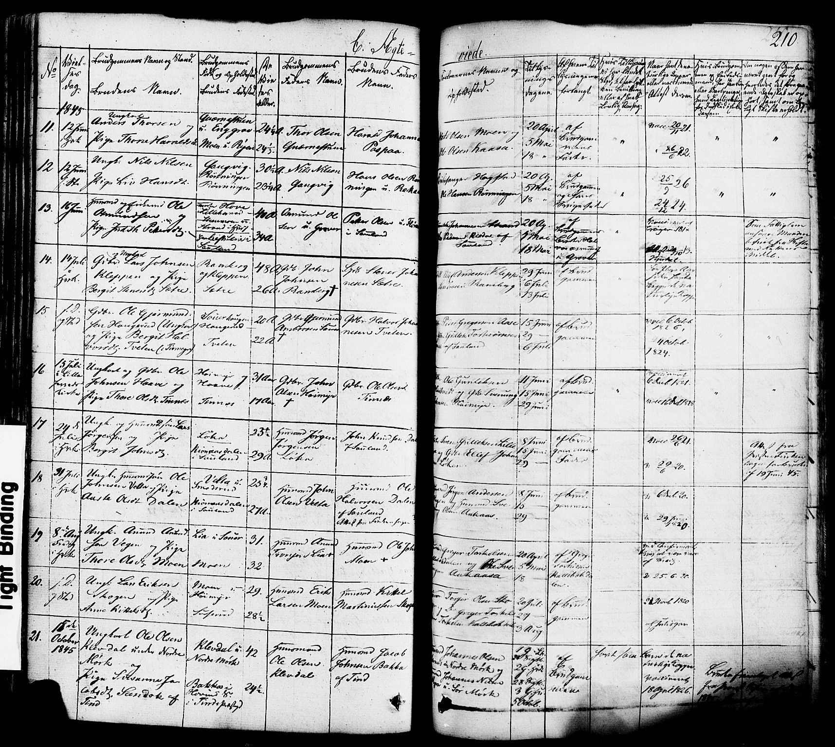 Heddal kirkebøker, AV/SAKO-A-268/F/Fa/L0006: Parish register (official) no. I 6, 1837-1854, p. 210