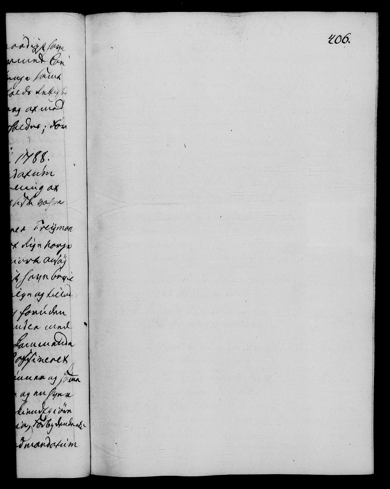 Danske Kanselli 1572-1799, AV/RA-EA-3023/F/Fc/Fca/Fcaa/L0052: Norske registre, 1788-1789, p. 406a