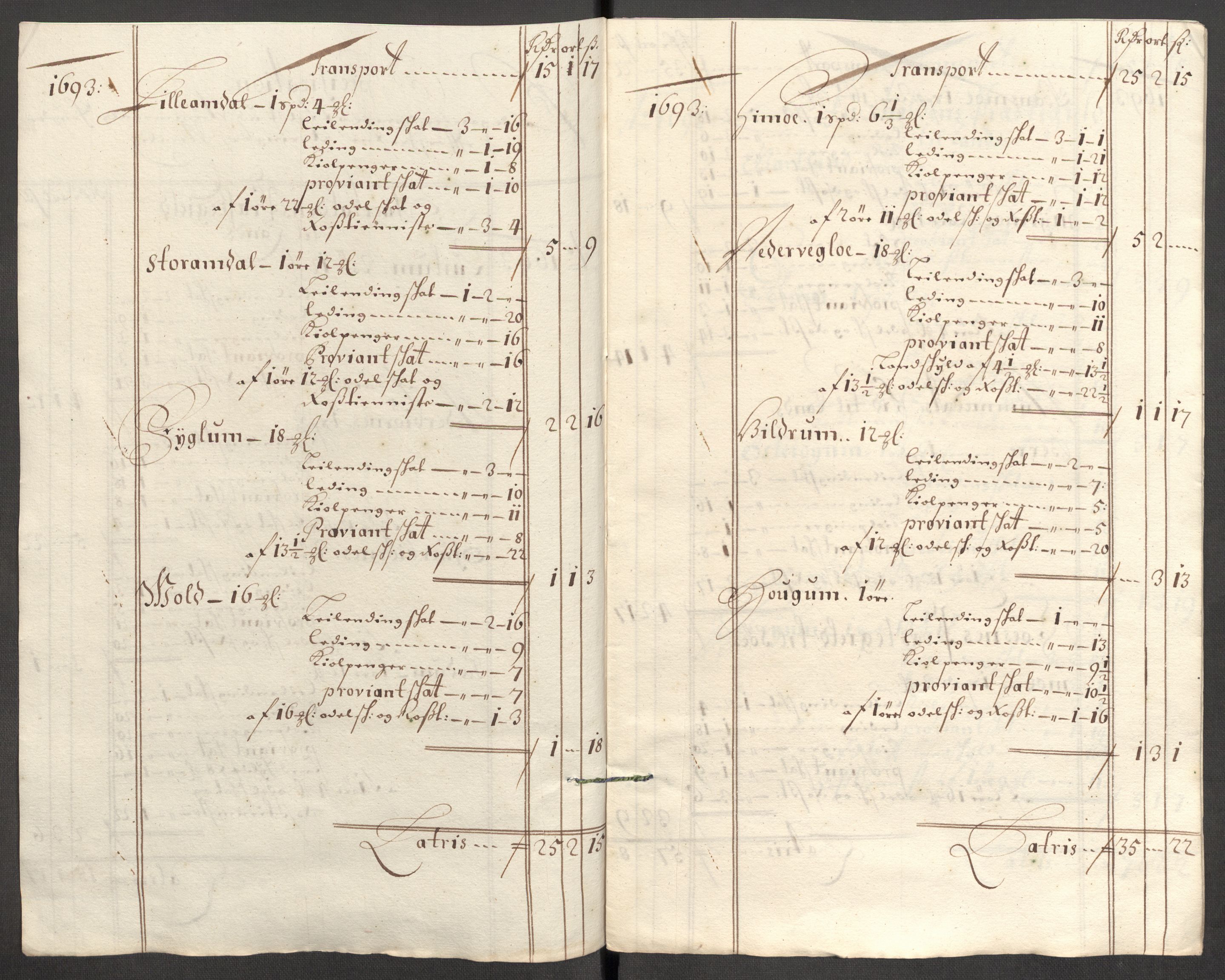 Rentekammeret inntil 1814, Reviderte regnskaper, Fogderegnskap, RA/EA-4092/R64/L4425: Fogderegnskap Namdal, 1696-1698, p. 459