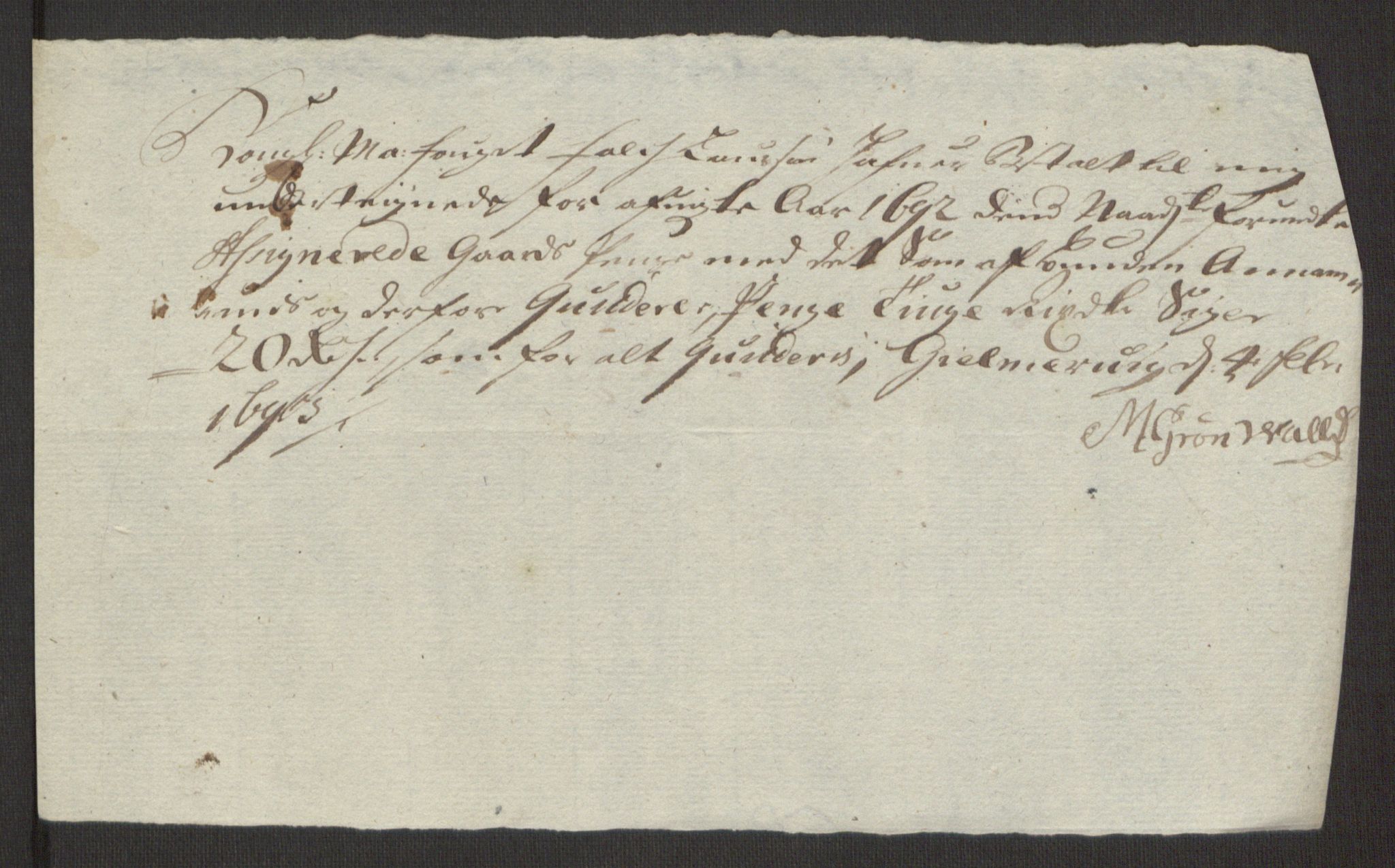 Rentekammeret inntil 1814, Reviderte regnskaper, Fogderegnskap, AV/RA-EA-4092/R48/L2973: Fogderegnskap Sunnhordland og Hardanger, 1691-1692, p. 459