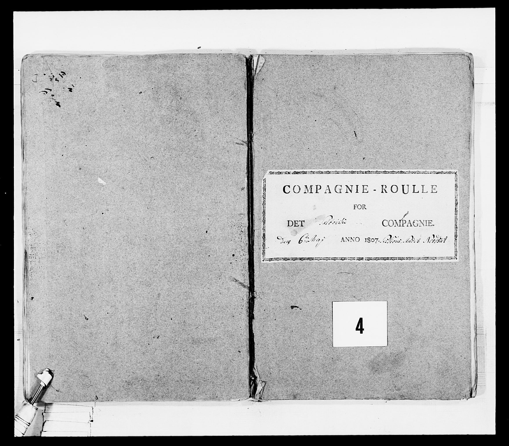 Generalitets- og kommissariatskollegiet, Det kongelige norske kommissariatskollegium, AV/RA-EA-5420/E/Eh/L0075b: 1. Trondheimske nasjonale infanteriregiment, 1807, p. 145