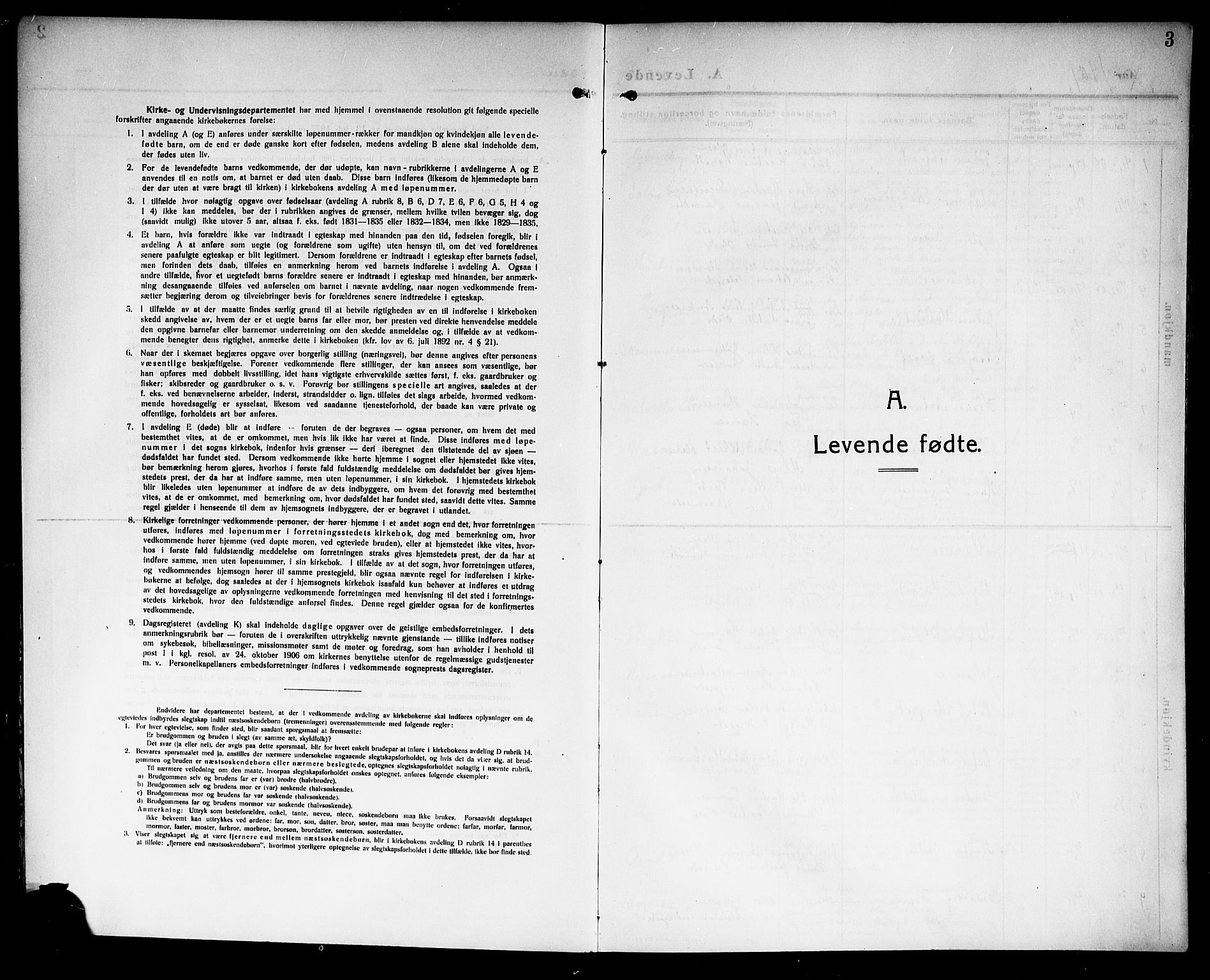 Rakkestad prestekontor Kirkebøker, AV/SAO-A-2008/G/Gb/L0002: Parish register (copy) no. II 2, 1909-1920, p. 3