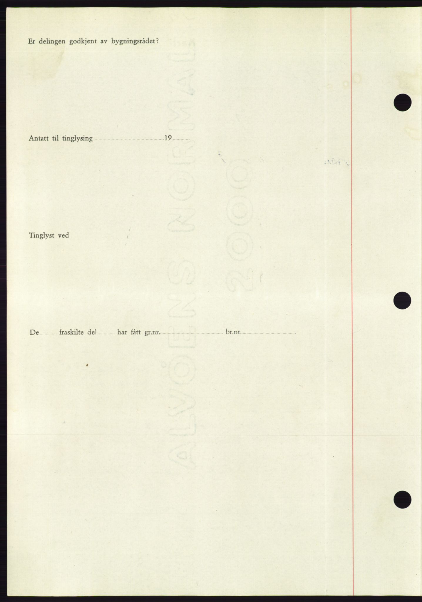 Søre Sunnmøre sorenskriveri, AV/SAT-A-4122/1/2/2C/L0085: Mortgage book no. 11A, 1949-1949, Diary no: : 1672/1949