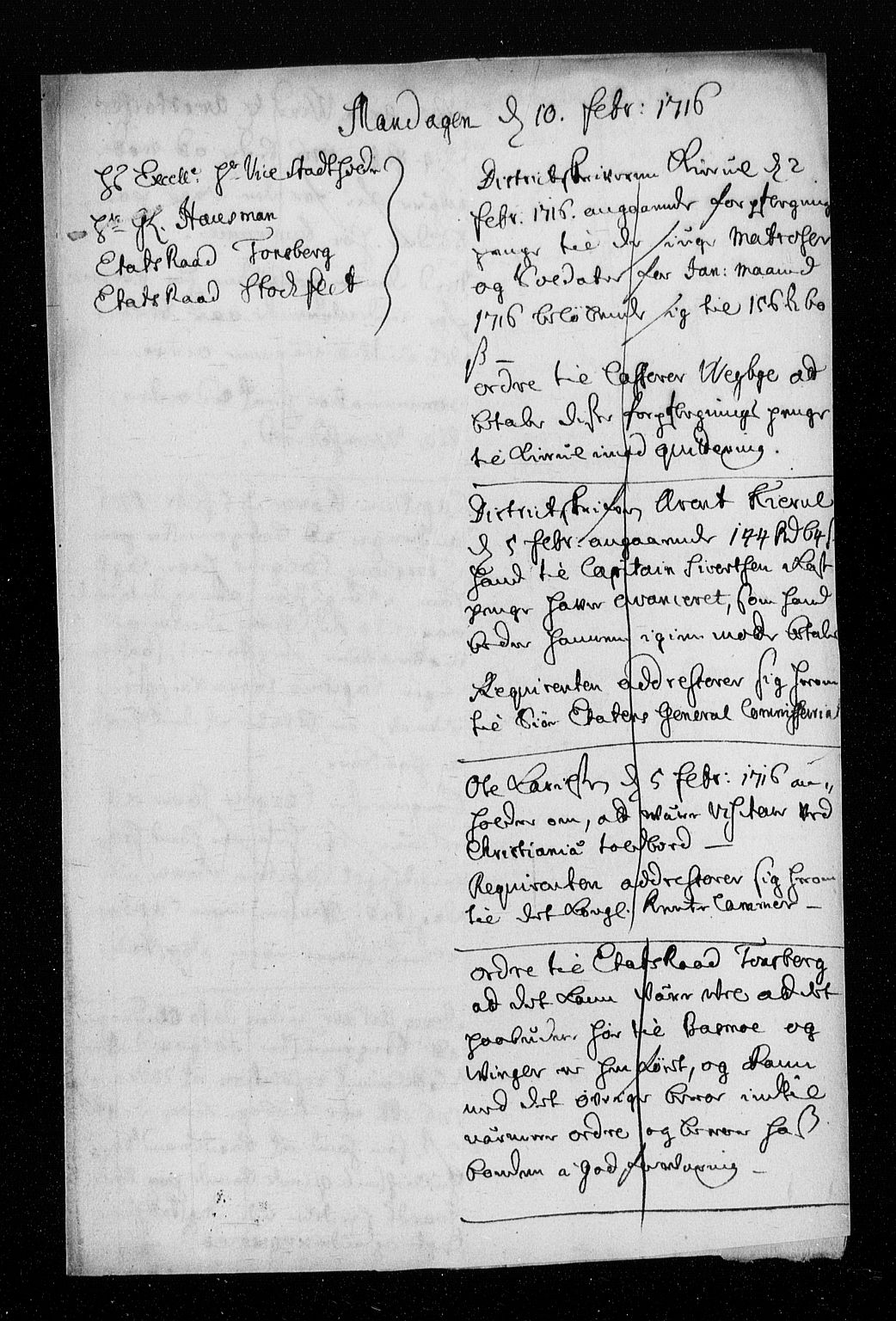Stattholderembetet 1572-1771, AV/RA-EA-2870/Aa/L0007: Konsept til voteringsprotokoll, 1716-1717, p. 24