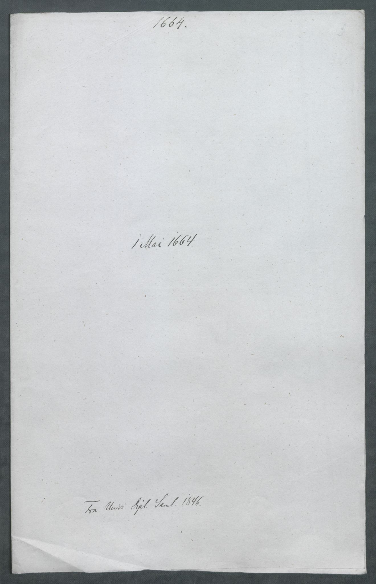 Riksarkivets diplomsamling, AV/RA-EA-5965/F02/L0170: Dokumenter, 1664-1666, p. 29