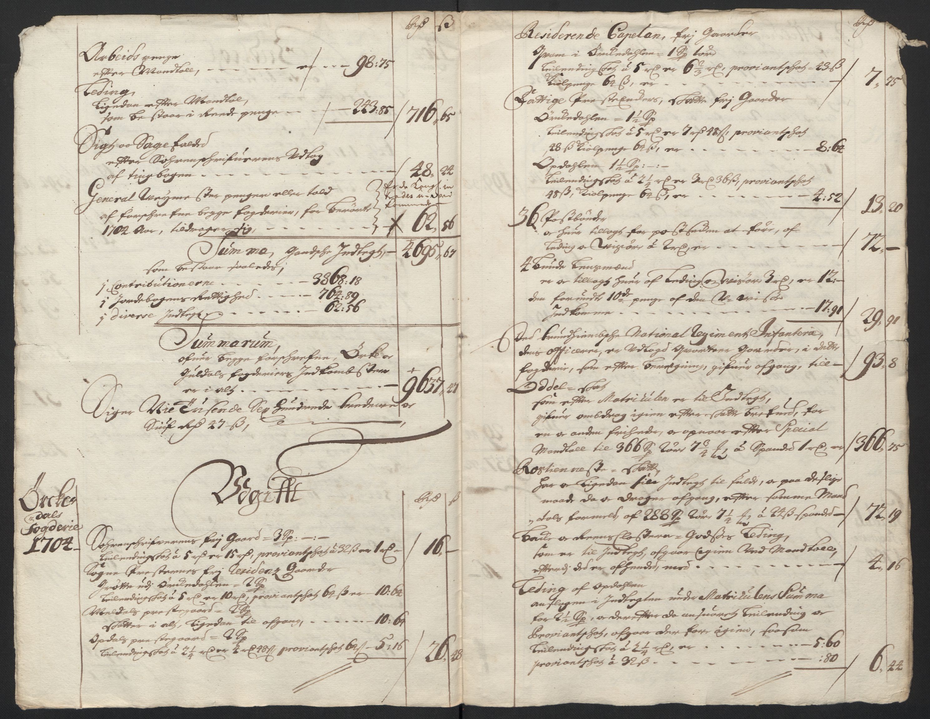 Rentekammeret inntil 1814, Reviderte regnskaper, Fogderegnskap, AV/RA-EA-4092/R60/L3954: Fogderegnskap Orkdal og Gauldal, 1704, p. 22