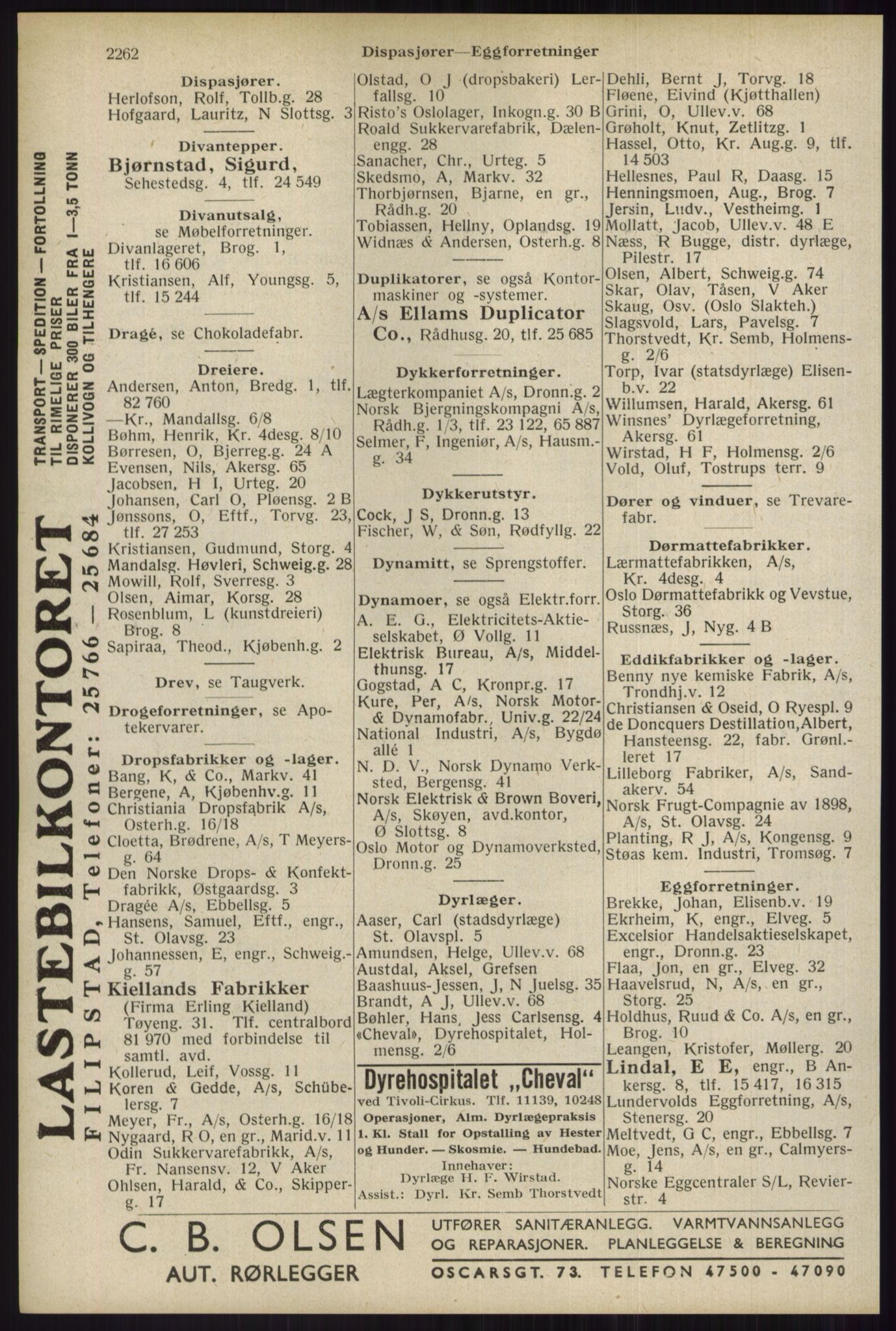 Kristiania/Oslo adressebok, PUBL/-, 1934, p. 2262
