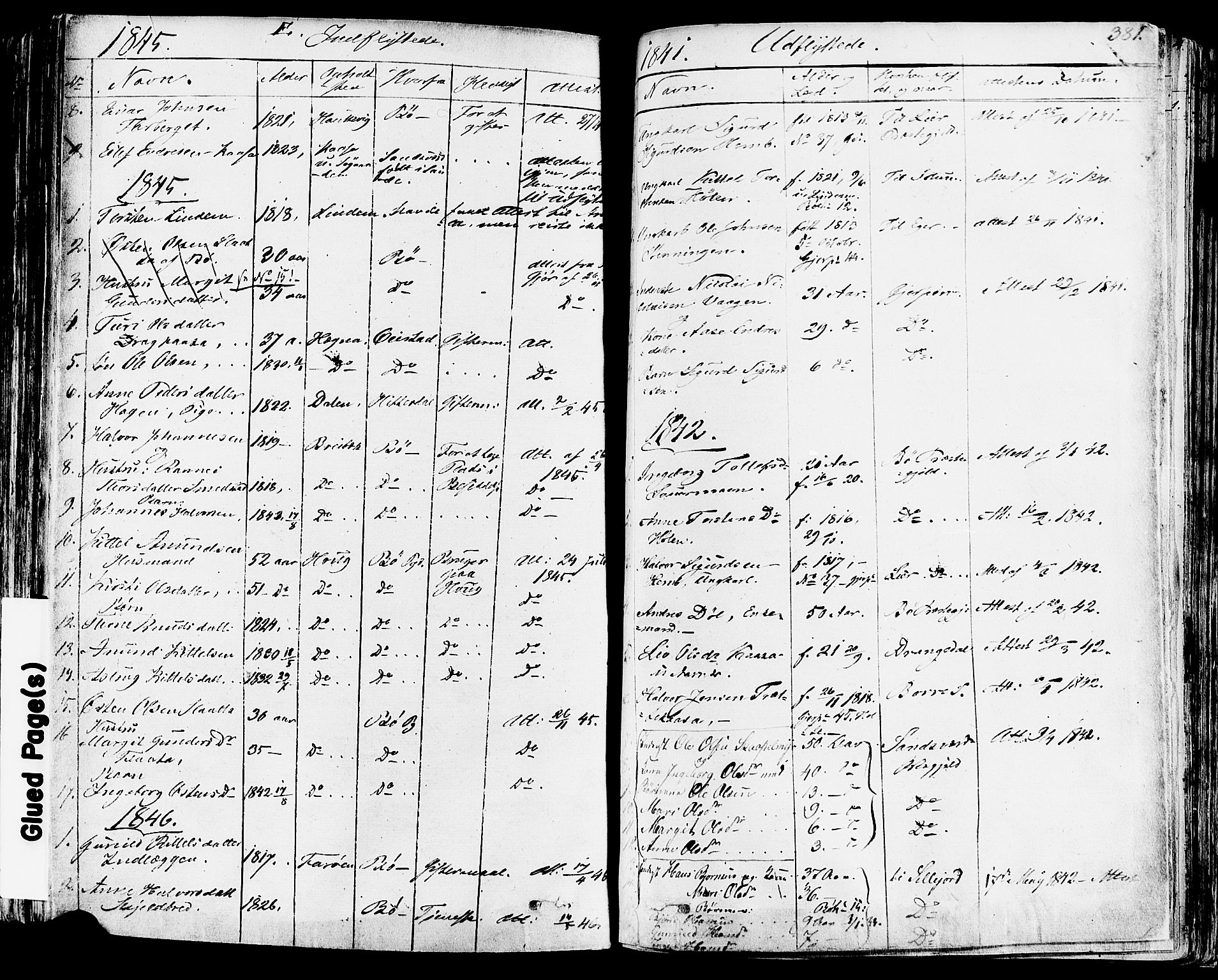 Sauherad kirkebøker, AV/SAKO-A-298/F/Fa/L0006: Parish register (official) no. I 6, 1827-1850, p. 381