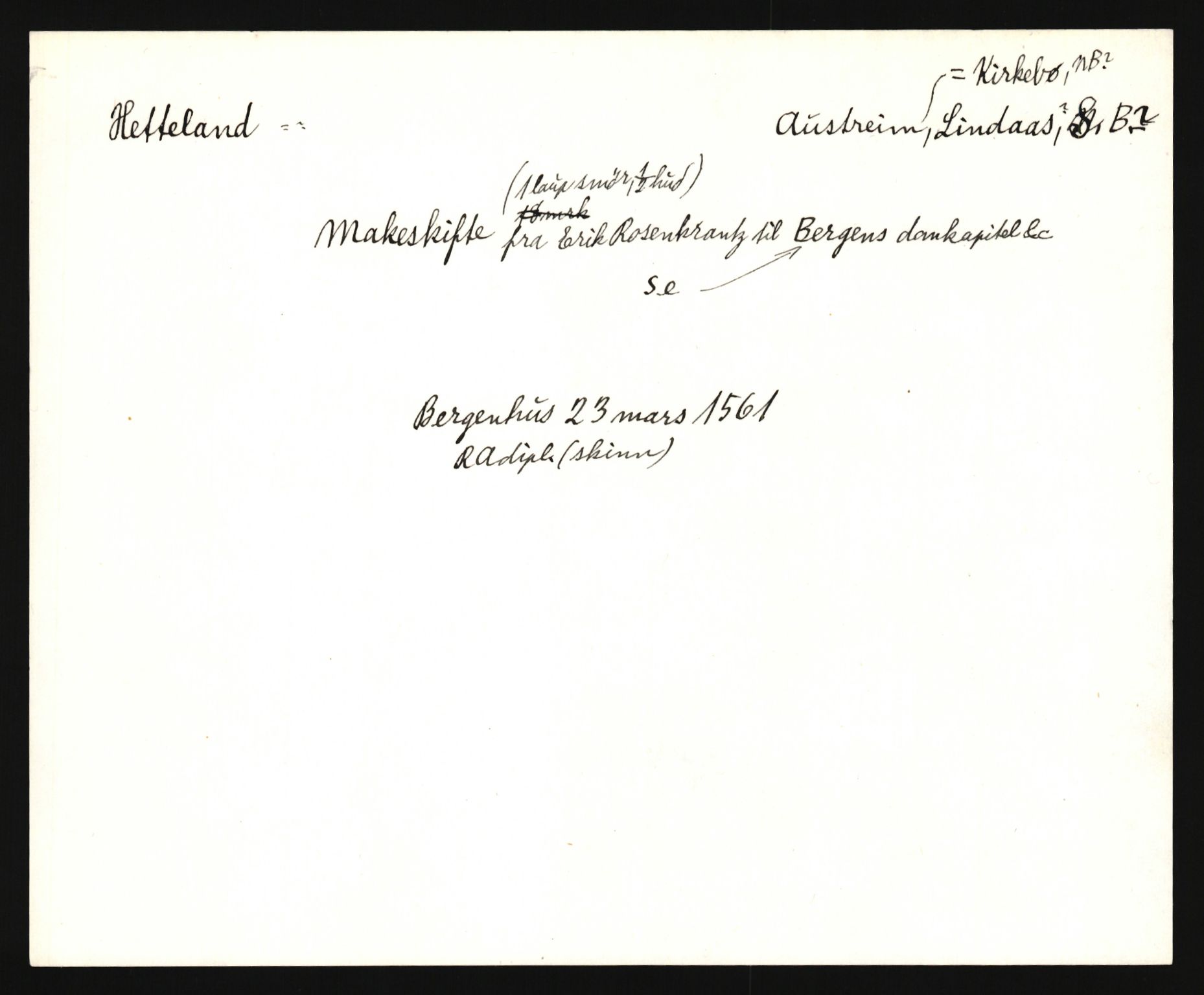 Riksarkivets diplomsamling, AV/RA-EA-5965/F35/F35e/L0030: Registreringssedler Sogn og Fjordane, 1400-1700, p. 289