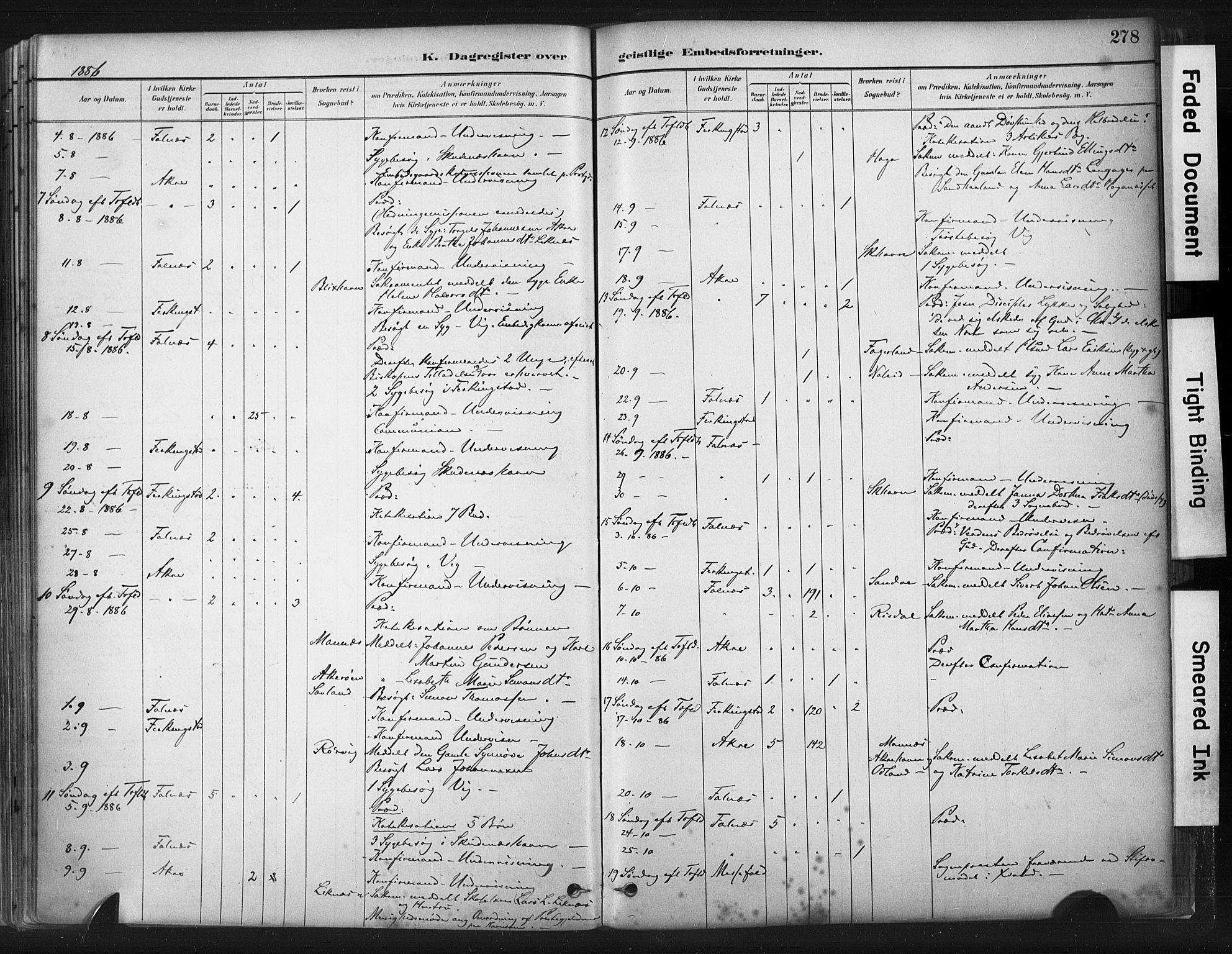 Skudenes sokneprestkontor, AV/SAST-A -101849/H/Ha/Haa/L0009: Parish register (official) no. A 6, 1882-1912, p. 278