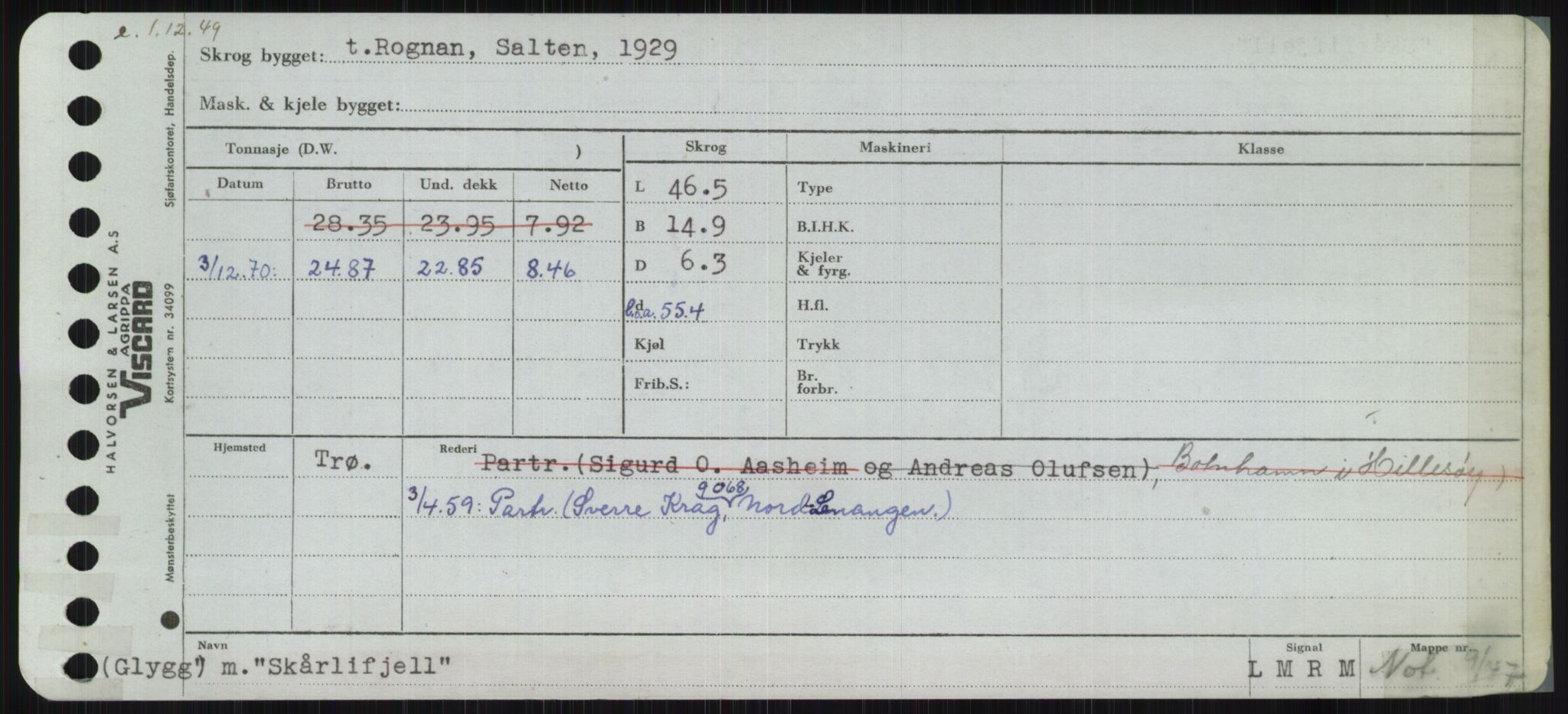 Sjøfartsdirektoratet med forløpere, Skipsmålingen, AV/RA-S-1627/H/Ha/L0005/0002: Fartøy, S-Sven / Fartøy, Skjo-Sven, p. 83
