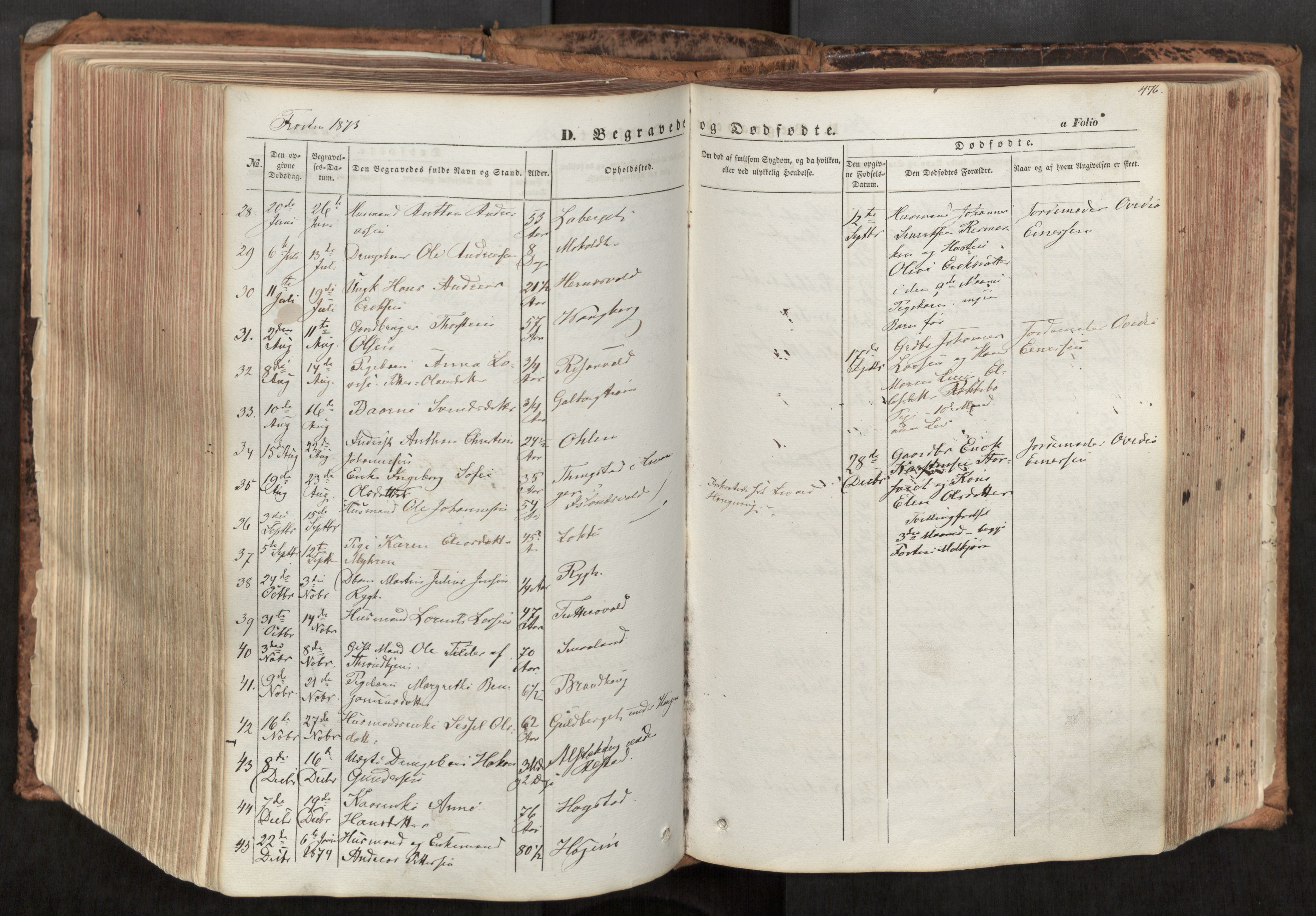 Ministerialprotokoller, klokkerbøker og fødselsregistre - Nord-Trøndelag, SAT/A-1458/713/L0116: Parish register (official) no. 713A07, 1850-1877, p. 476