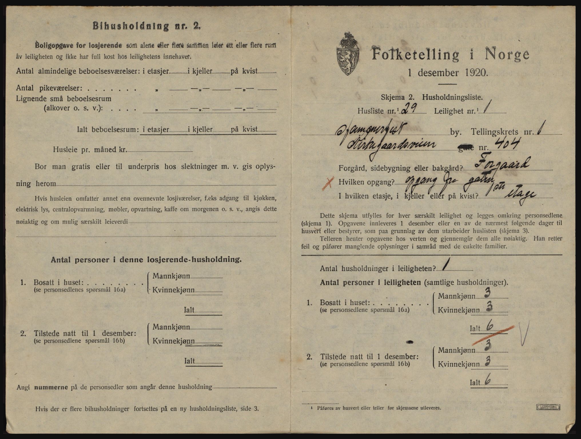 SATØ, 1920 census for Hammerfest, 1920, p. 1122