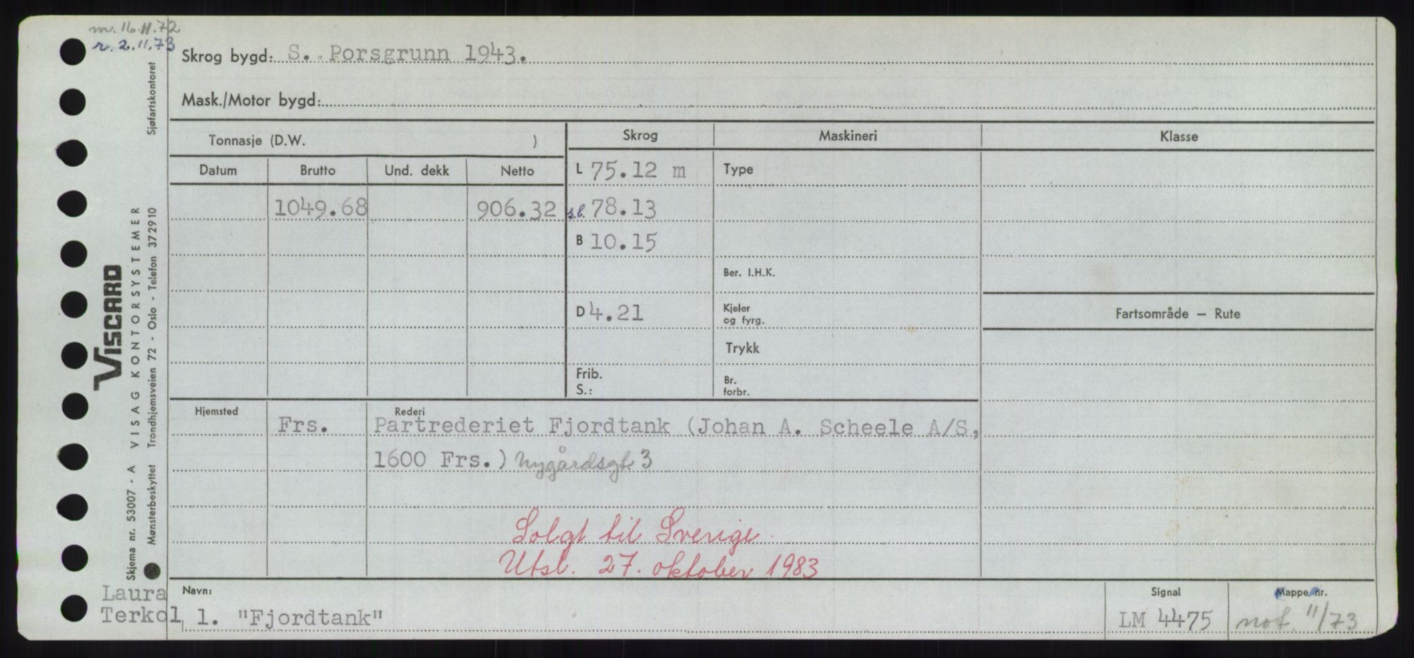 Sjøfartsdirektoratet med forløpere, Skipsmålingen, AV/RA-S-1627/H/Hd/L0010: Fartøy, F-Fjø, p. 675