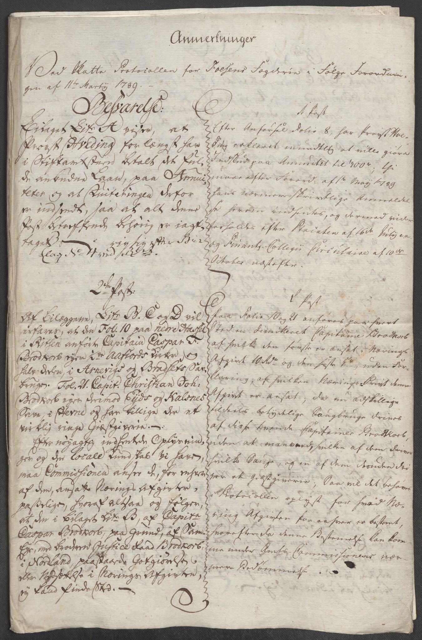 Rentekammeret inntil 1814, Reviderte regnskaper, Mindre regnskaper, AV/RA-EA-4068/Rf/Rfe/L0009: Fredrikstad. Fosen fogderi, 1789, p. 322
