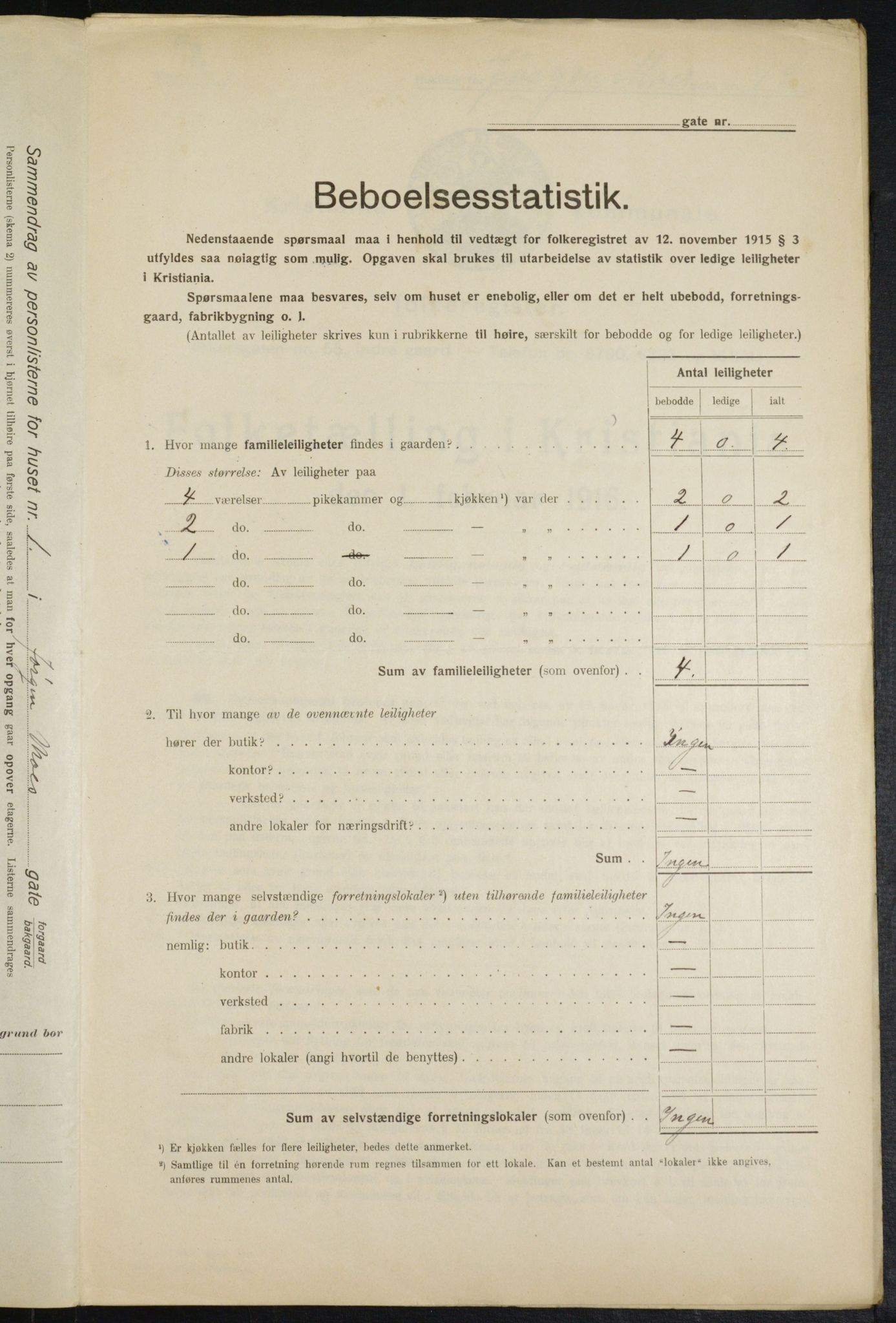 OBA, Municipal Census 1916 for Kristiania, 1916, p. 48804