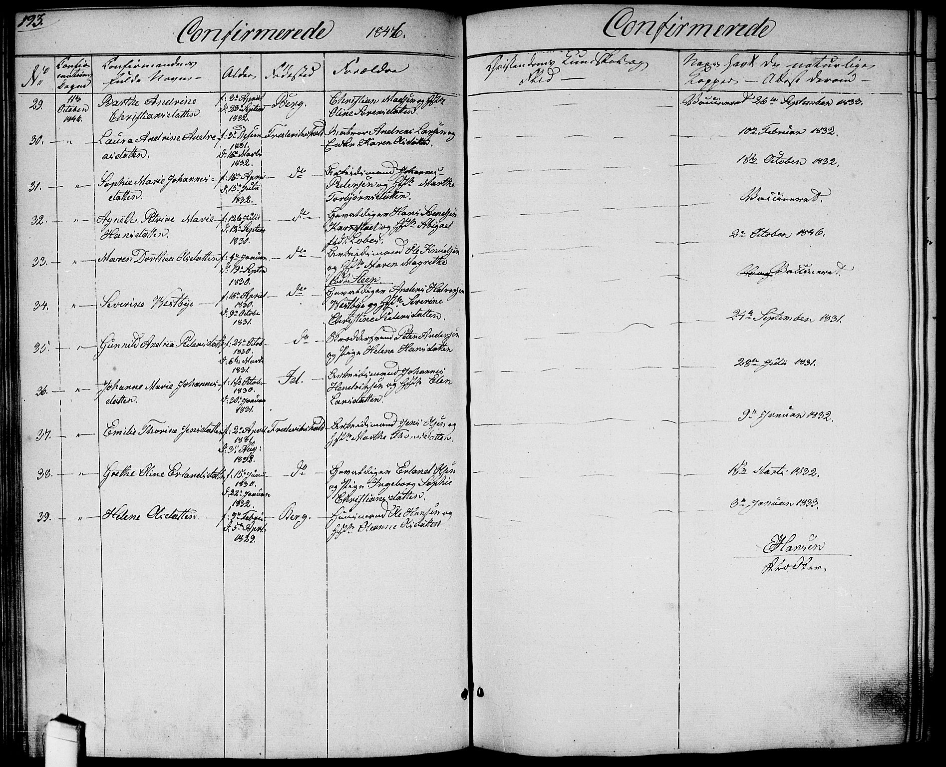 Halden prestekontor Kirkebøker, SAO/A-10909/G/Ga/L0004: Parish register (copy) no. 4, 1845-1854, p. 193