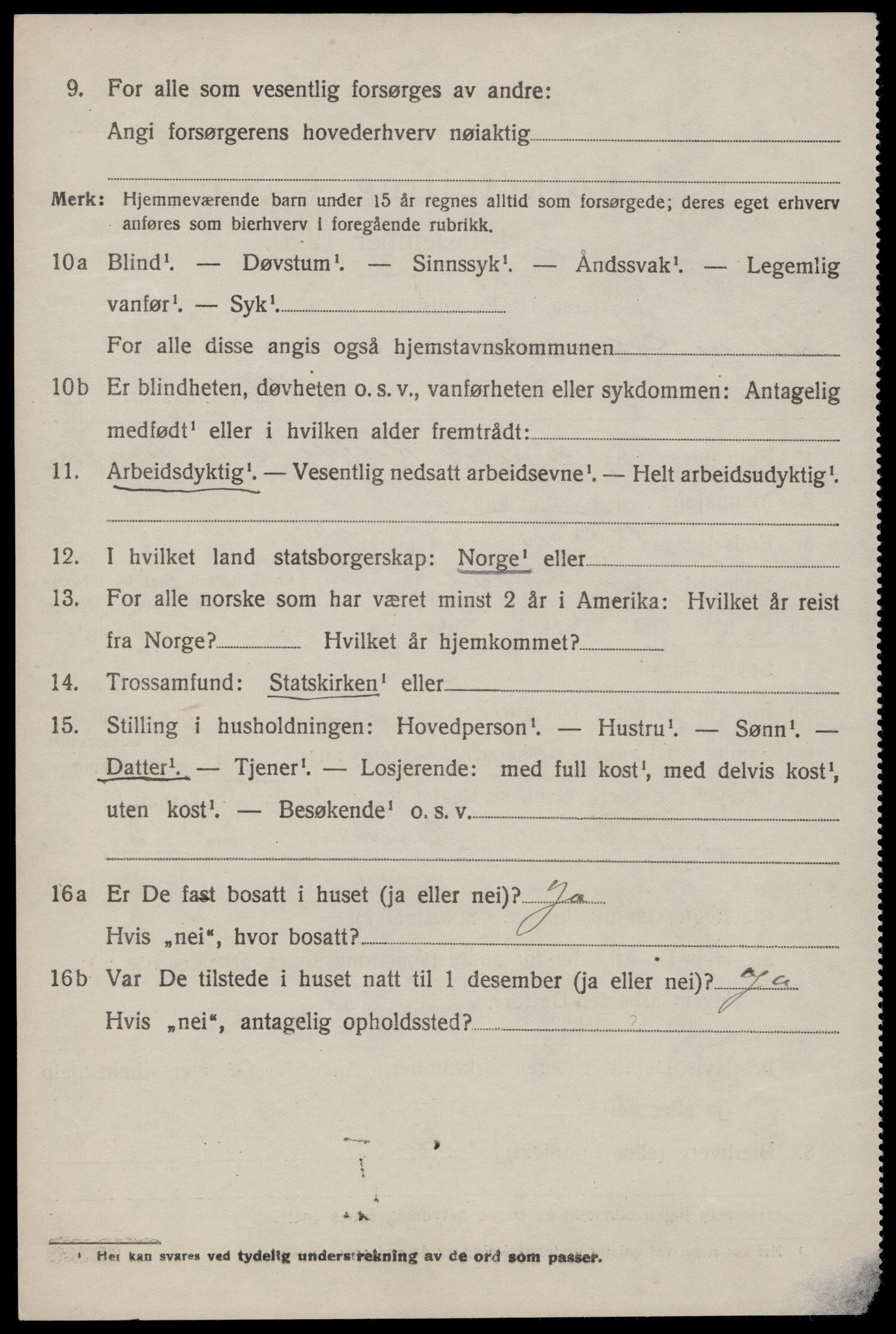 SAKO, 1920 census for Lårdal, 1920, p. 1200