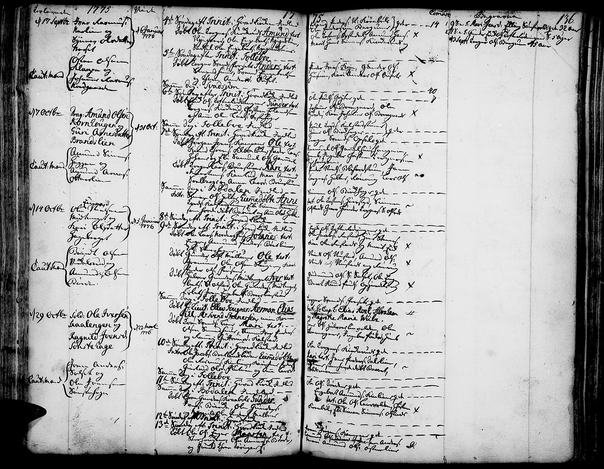 Gausdal prestekontor, AV/SAH-PREST-090/H/Ha/Haa/L0003: Parish register (official) no. 3, 1758-1809, p. 136