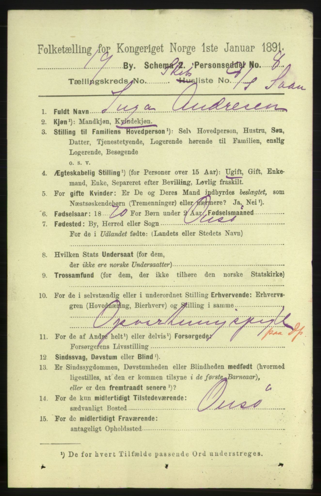 RA, 1891 census for 0702 Holmestrand, 1891, p. 2982