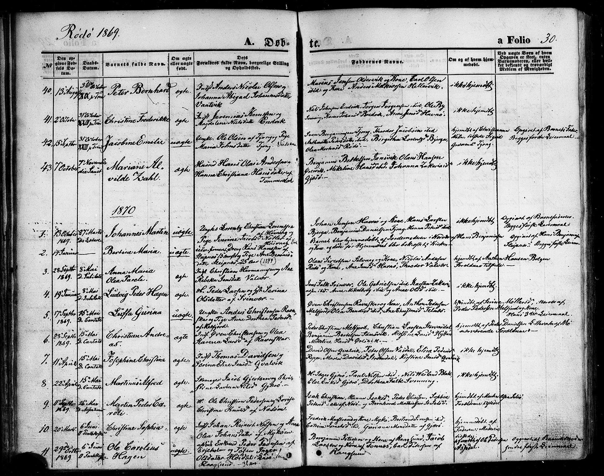 Ministerialprotokoller, klokkerbøker og fødselsregistre - Nordland, SAT/A-1459/841/L0606: Parish register (official) no. 841A10, 1860-1877, p. 30